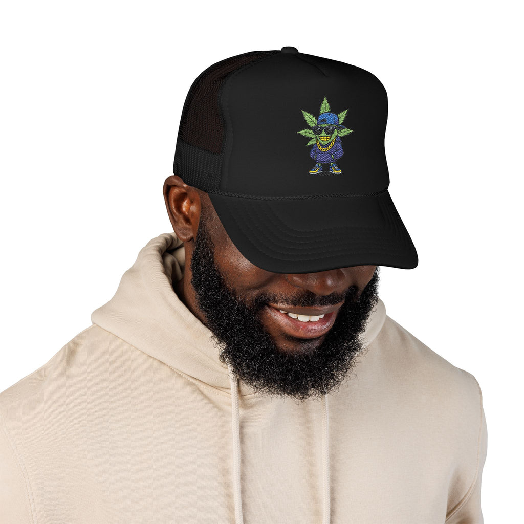 Cool Embroidered Foam Trucker Hat for Trendsetters, Everyday Style, Gift for Him, Outdoor Activities, Unique Streetwear