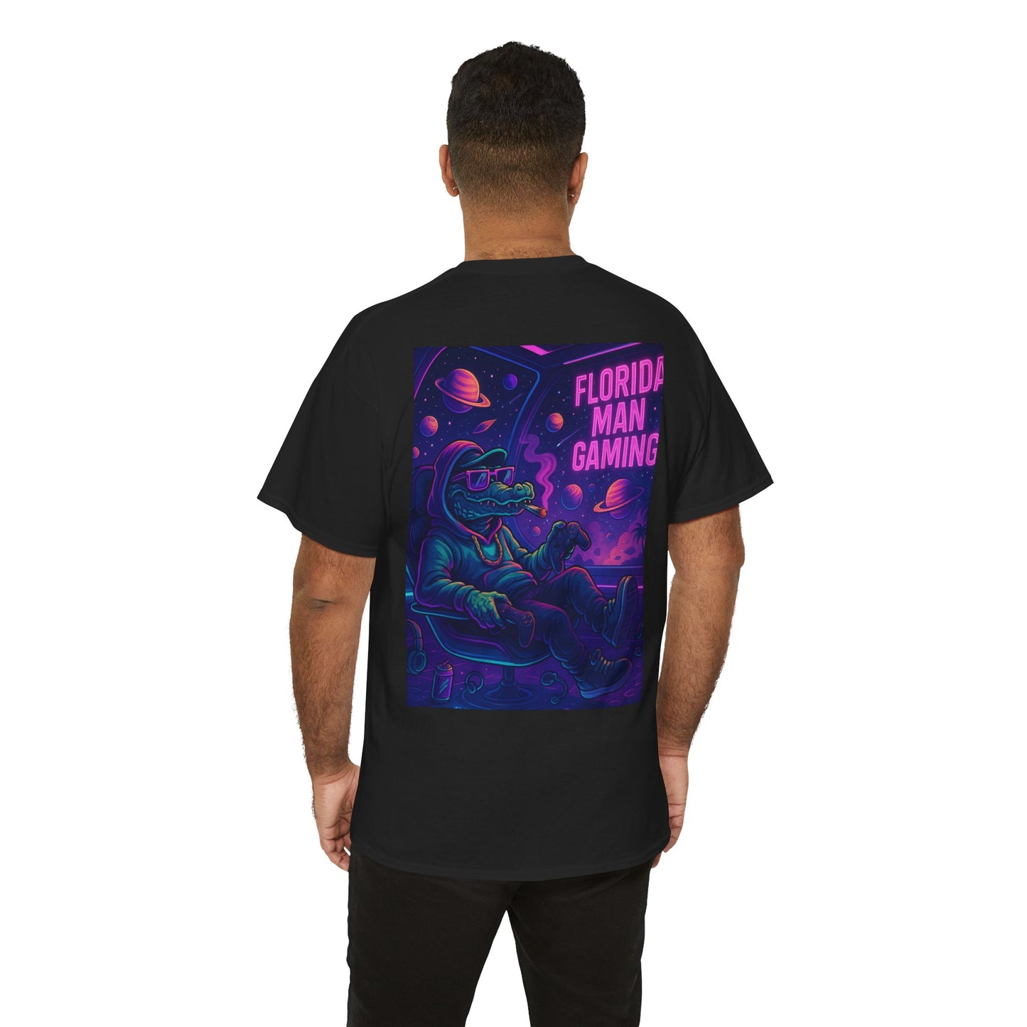 Florida Man Gaming Unisex Cotton Tee, Fun Florida Humor, Gamer Shirt, Unique Gift, Unisex T-shirt