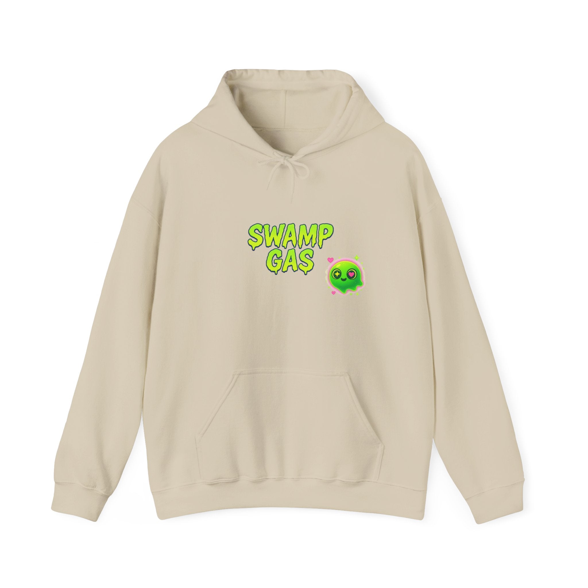 Cute Swamp Gas Hoodie, Unisex Sweatshirt, Gamer Gift, Green Slime Hoodie, Fun Casual Outfit, Halloween Costume