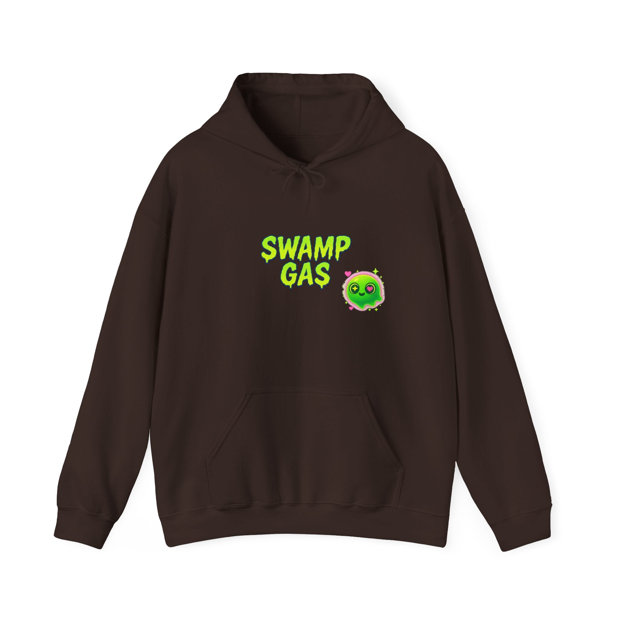 Cute Swamp Gas Hoodie, Unisex Sweatshirt, Gamer Gift, Green Slime Hoodie, Fun Casual Outfit, Halloween Costume
