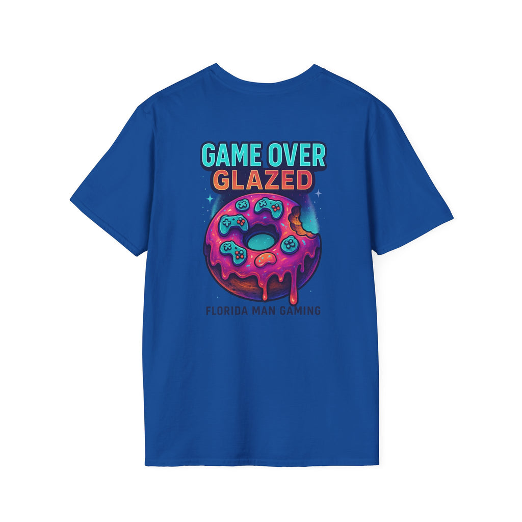 Retro Gamer Donut T-Shirt - Fun Gaming Tee, Unisex Softstyle, Perfect for Gamers, Gaming Events, Birthday Gifts, Casual Wear
