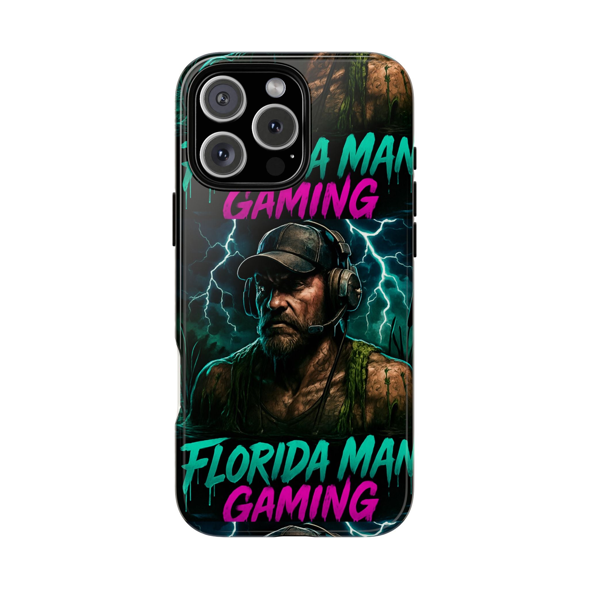 Phone Case - Florida Man Gaming Mascot Rising from the Swamp Tough Case