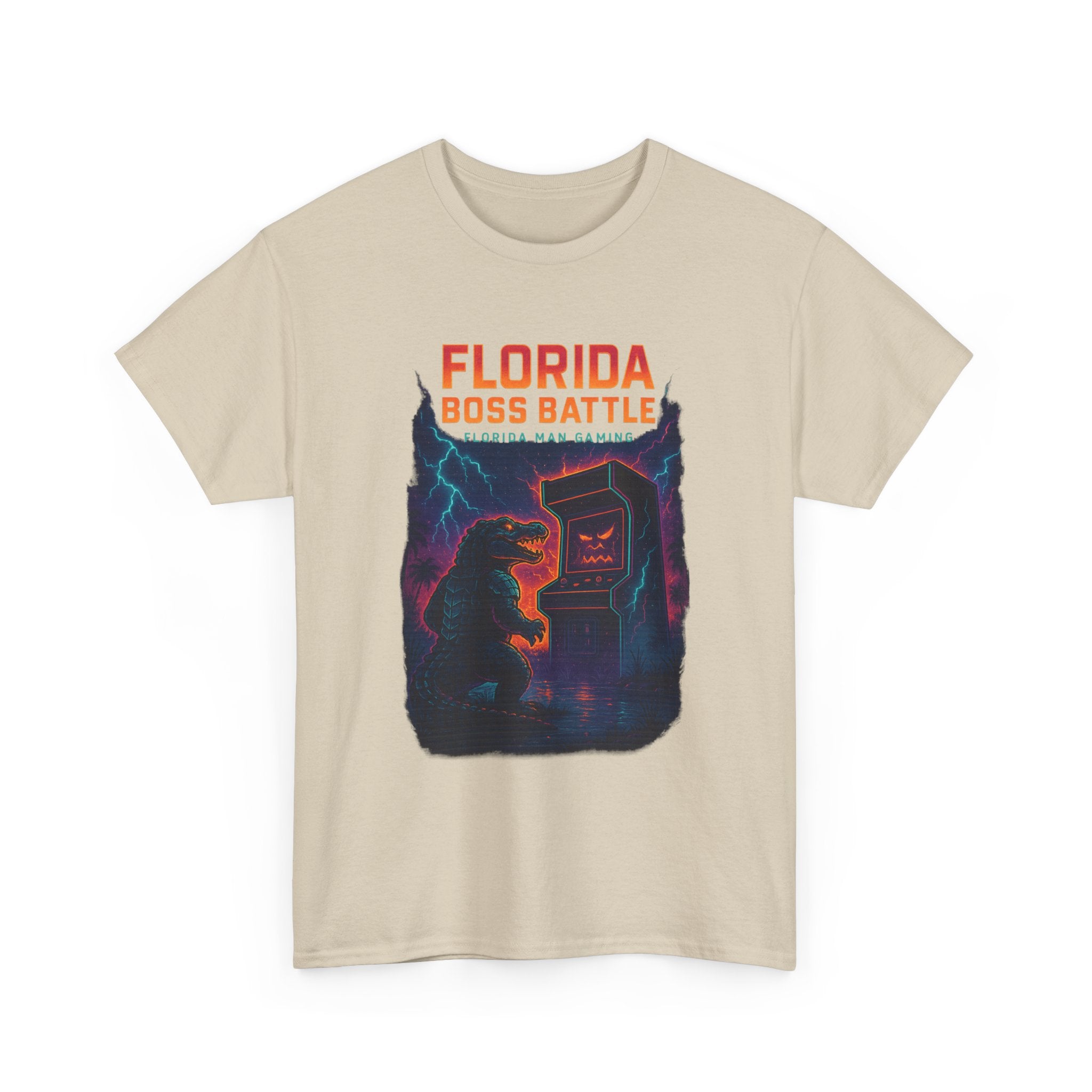 Florida Boss Battle Tee - Unisex Gaming Shirt, Retro Video Game T-Shirt, Gift for Gamers, Cool Casual Wear, Unique Graphic Tee