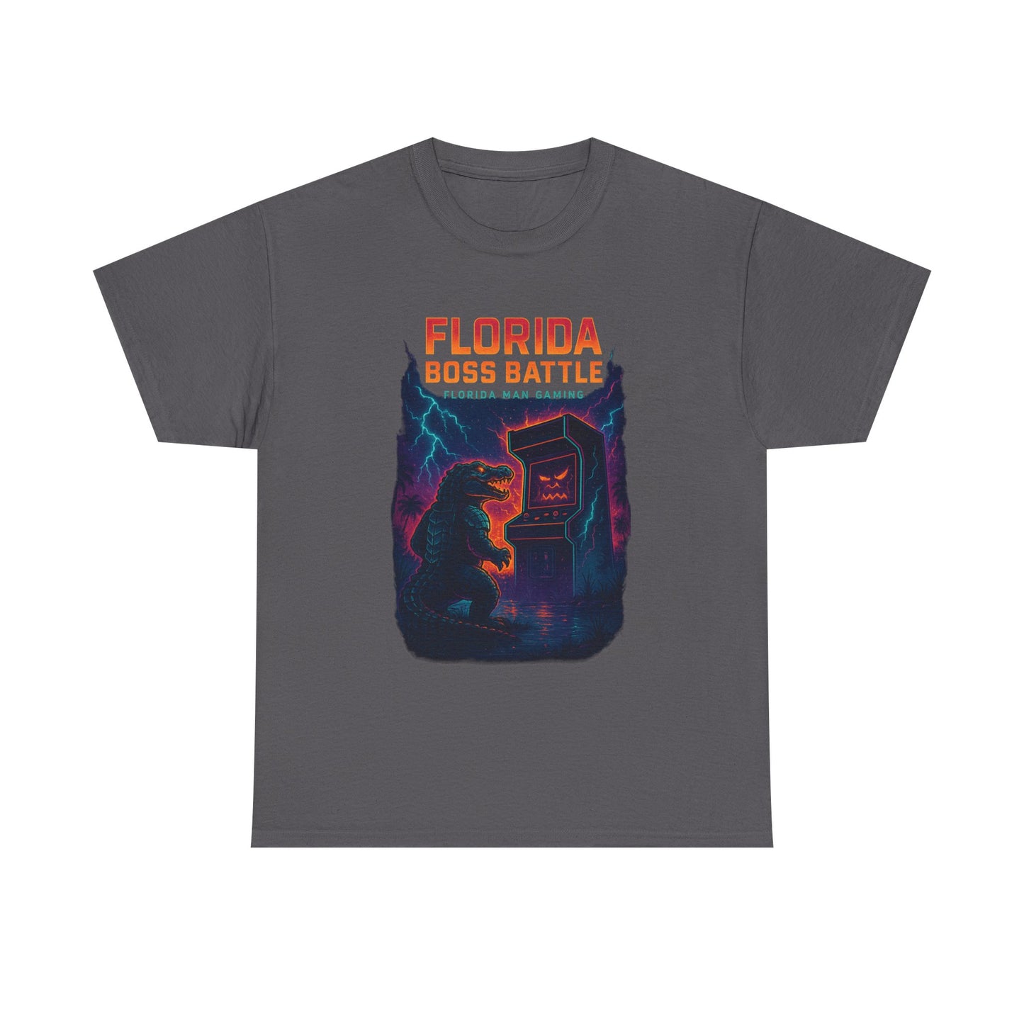 Florida Boss Battle Tee - Unisex Gaming Shirt, Retro Video Game T-Shirt, Gift for Gamers, Cool Casual Wear, Unique Graphic Tee
