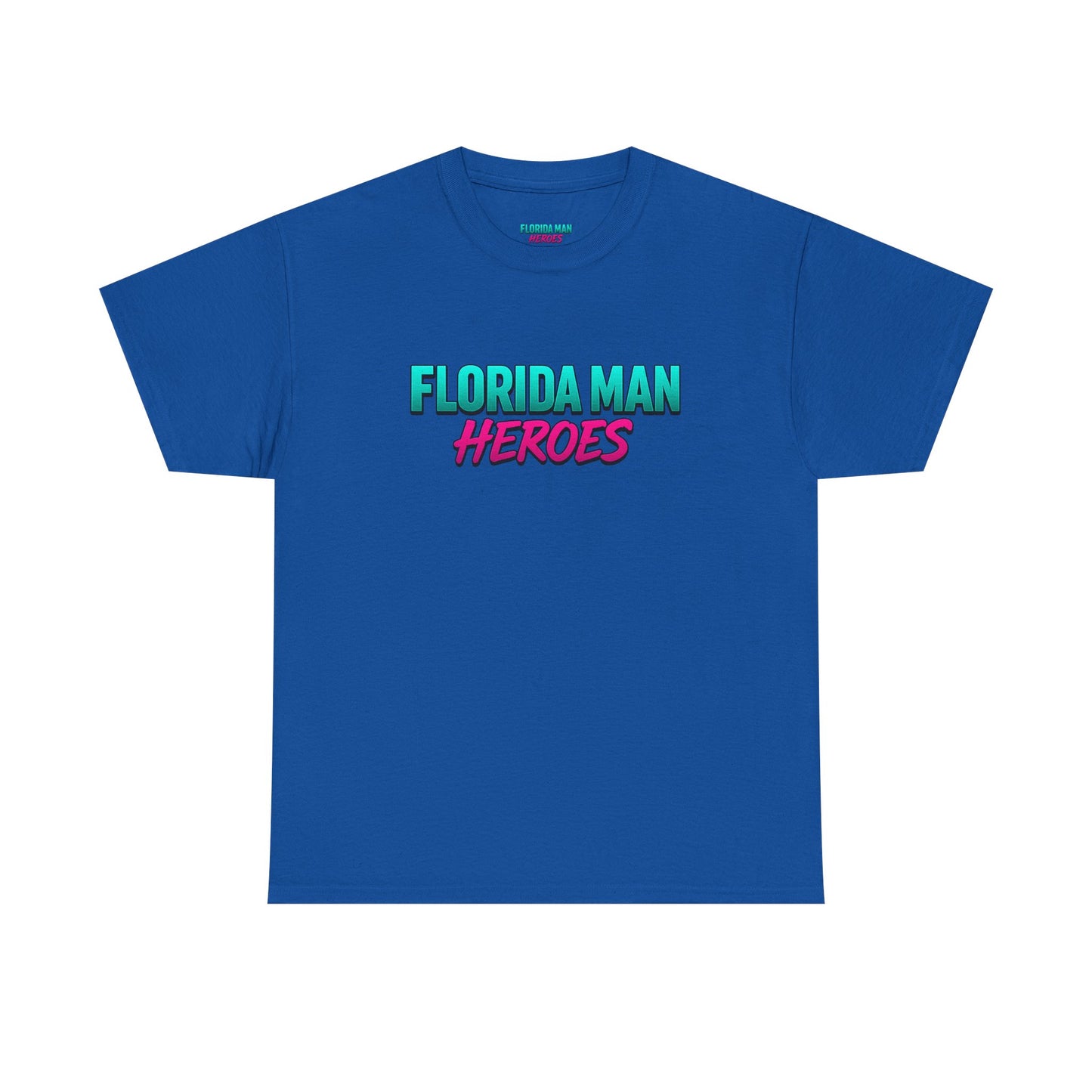 Florida Man Heroes Unisex Heavy Cotton Tee, Motivational Graphic Shirt, Humor Tee, Casual Summer Wear, Gift for Friends, Summer Vibes
