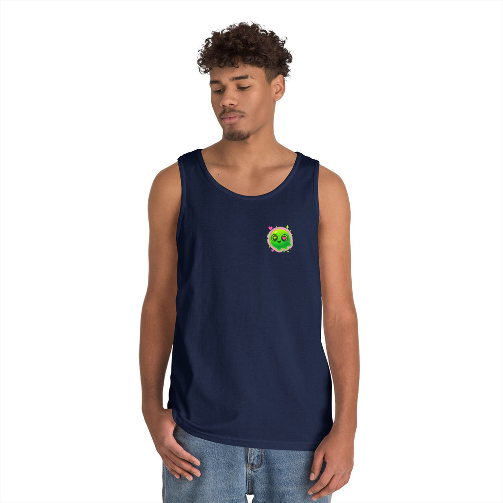 Cute Cartoon Glow-in-the-Dark Tank Top, Summer Outfit, LGBTQ+ Pride Wear, Festival Attire, Funny Gift for Teens, Casual Wear