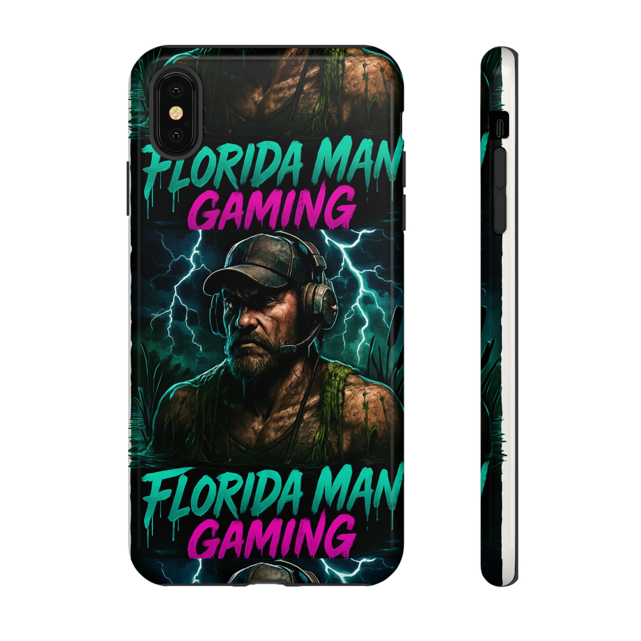 Phone Case - Florida Man Gaming Mascot Rising from the Swamp Tough Case