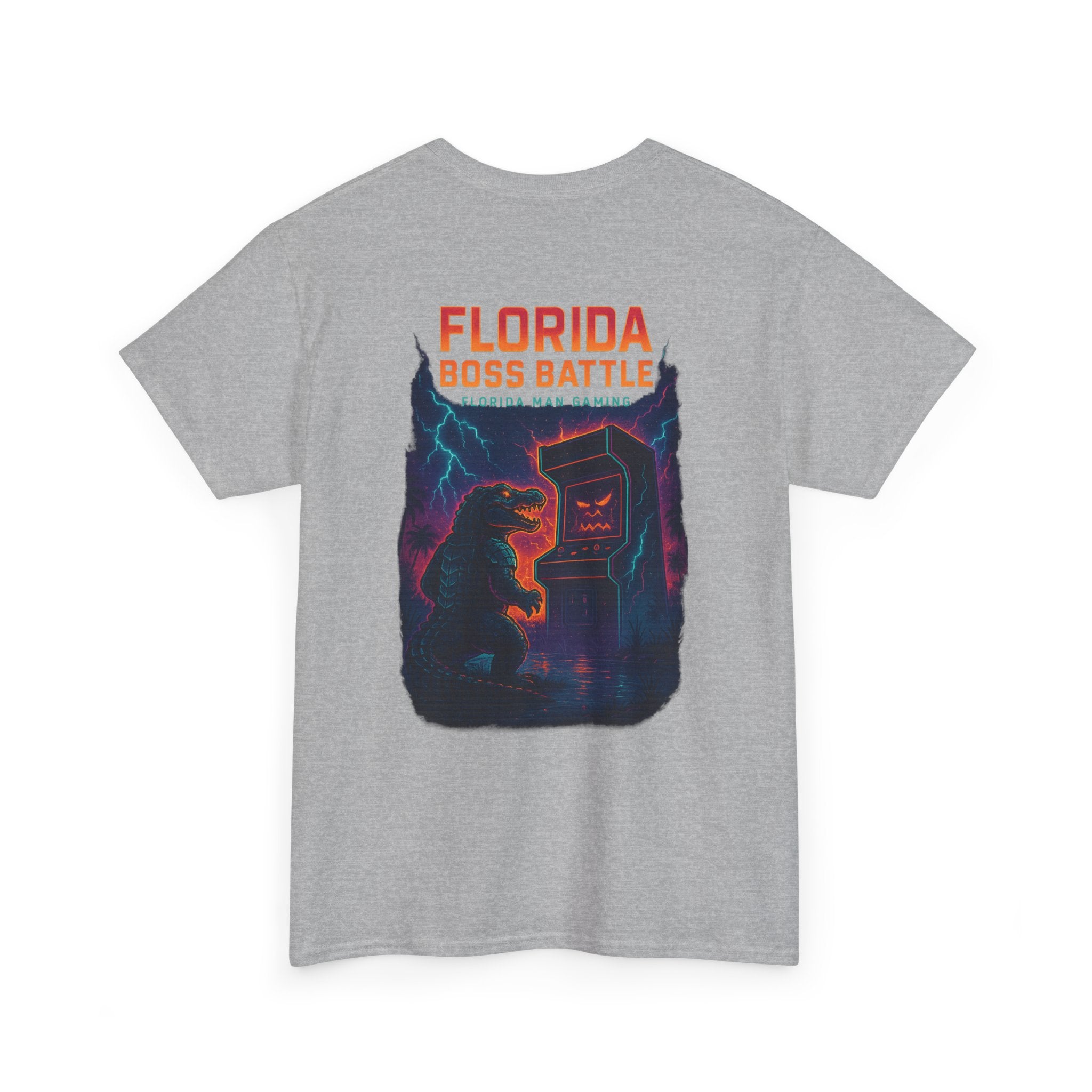 Florida Boss Battle Gaming Tee - Fun Unisex Cotton Shirt, Unique Graphic T-Shirt, Gift for Gamers, Casual Wear, Gaming Merchandise