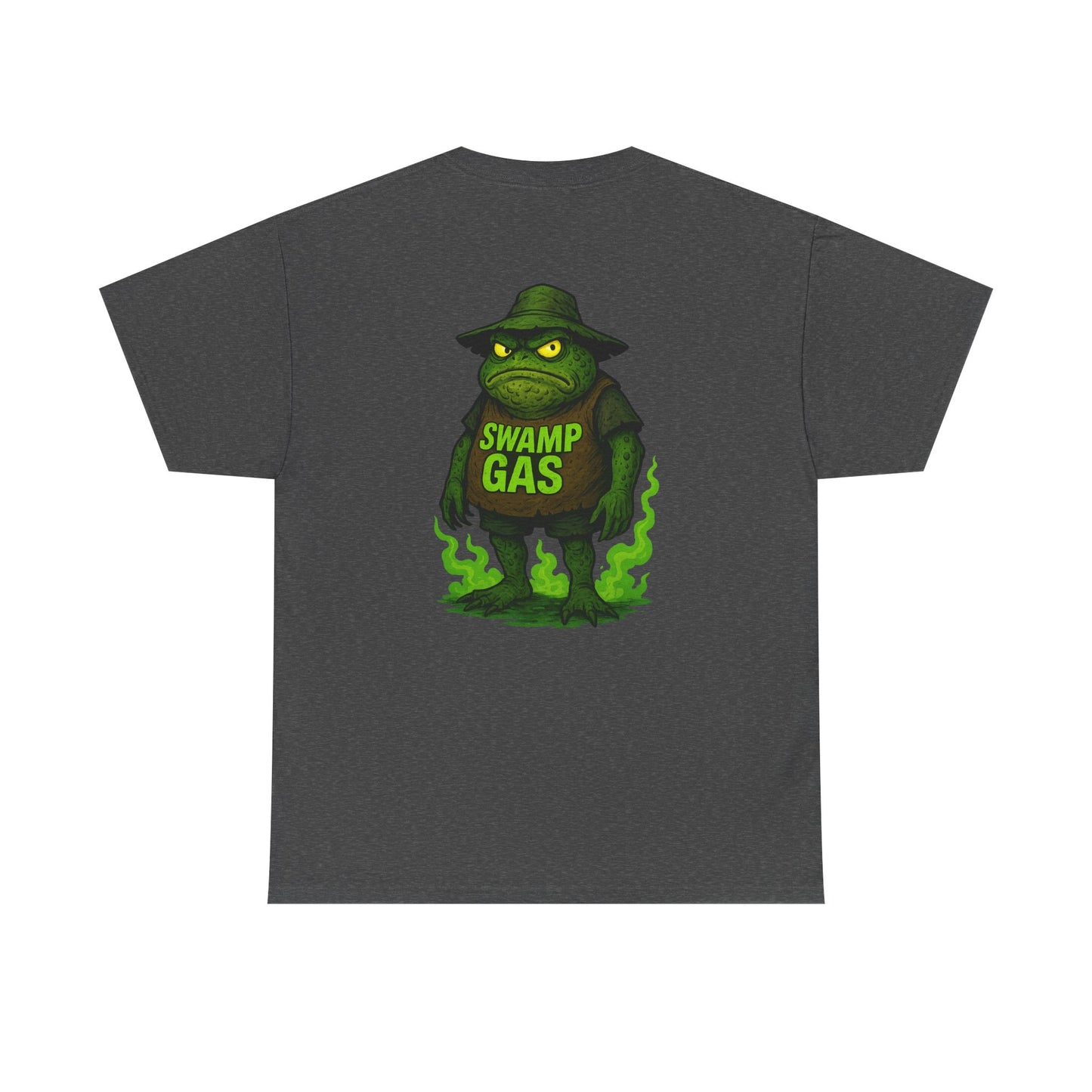 Swamp Gas Unisex Heavy Cotton Tee - Fun Graphic T-Shirt for Festivals, Parties, Gifts, Casual Wear, Retro Style