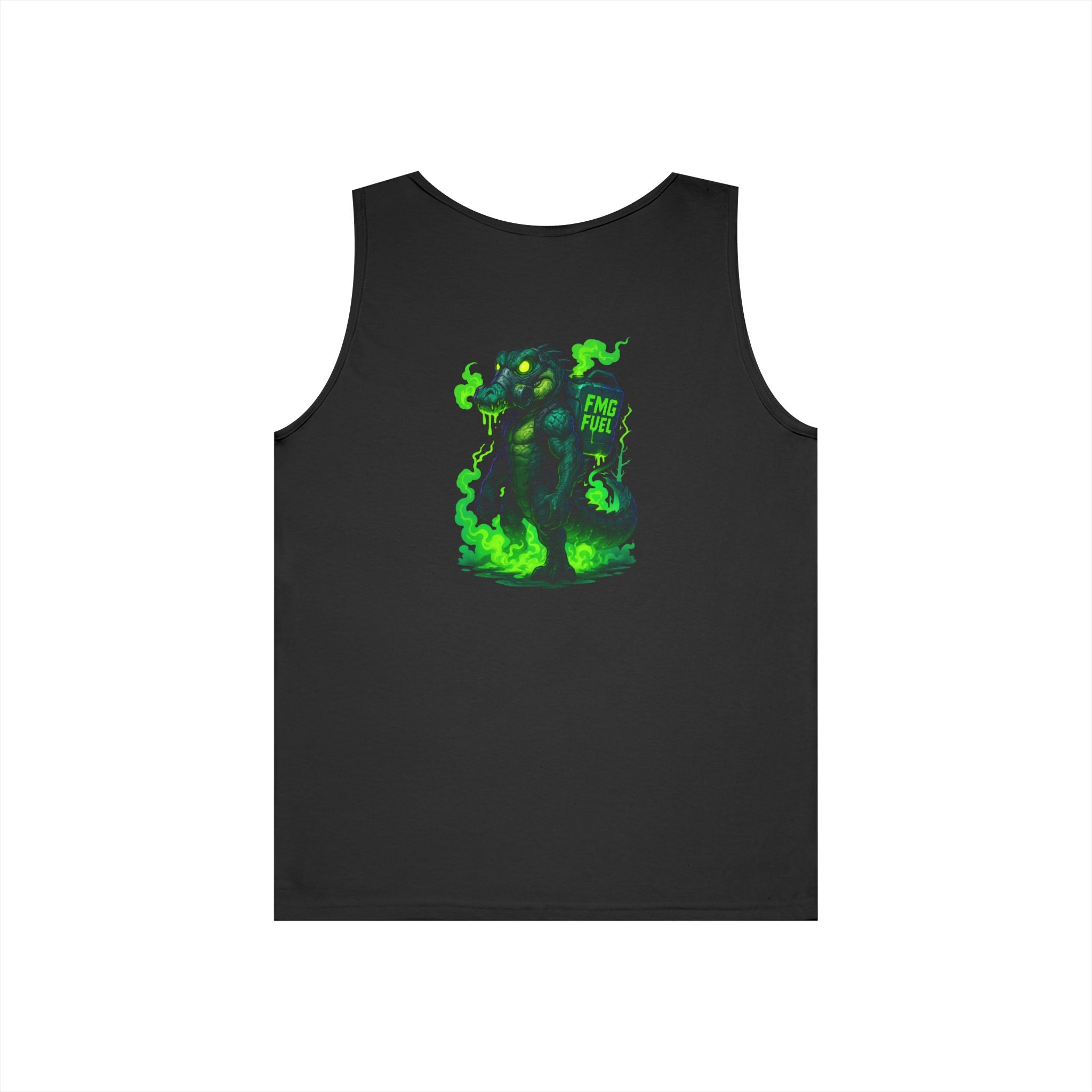 Swamp Gas Unisex Heavy Cotton Tank Top, Funny Summer Shirt, Graphic Muscle Tee, Casual Wear, Gift for Monster Lovers