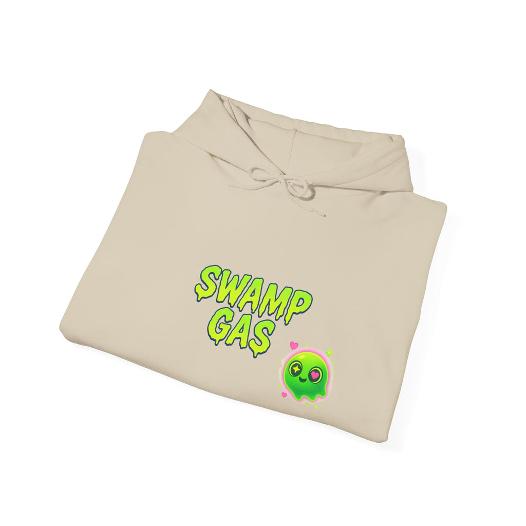 Cute Swamp Gas Hoodie, Unisex Sweatshirt, Gamer Gift, Green Slime Hoodie, Fun Casual Outfit, Halloween Costume