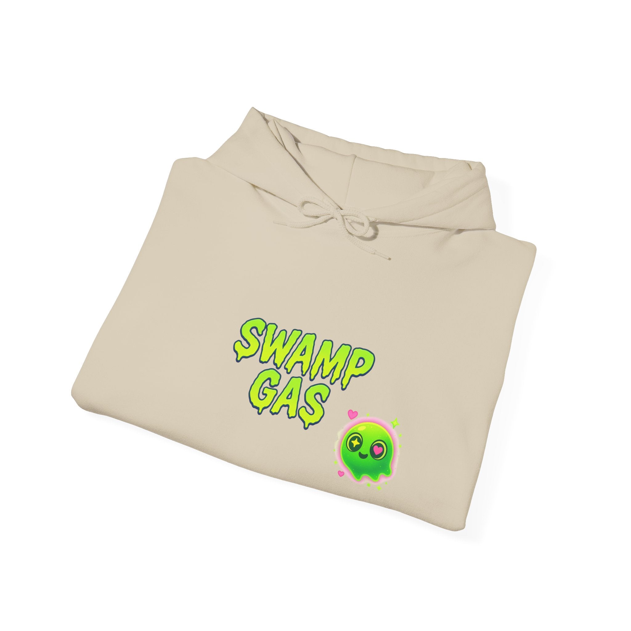 Cute Swamp Gas Hoodie, Unisex Sweatshirt, Gamer Gift, Green Slime Hoodie, Fun Casual Outfit, Halloween Costume