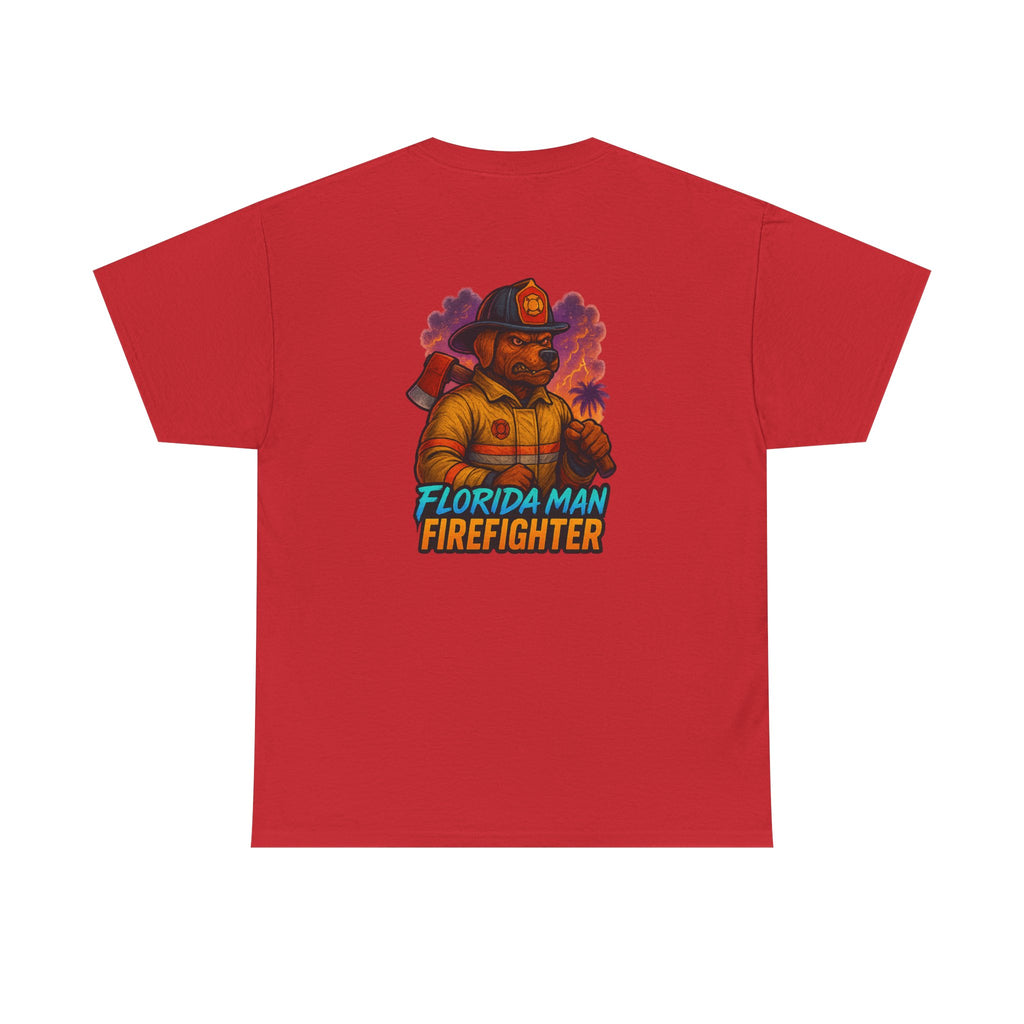 Gaming Tee - Florida Man Blaze Firefighter Gator
