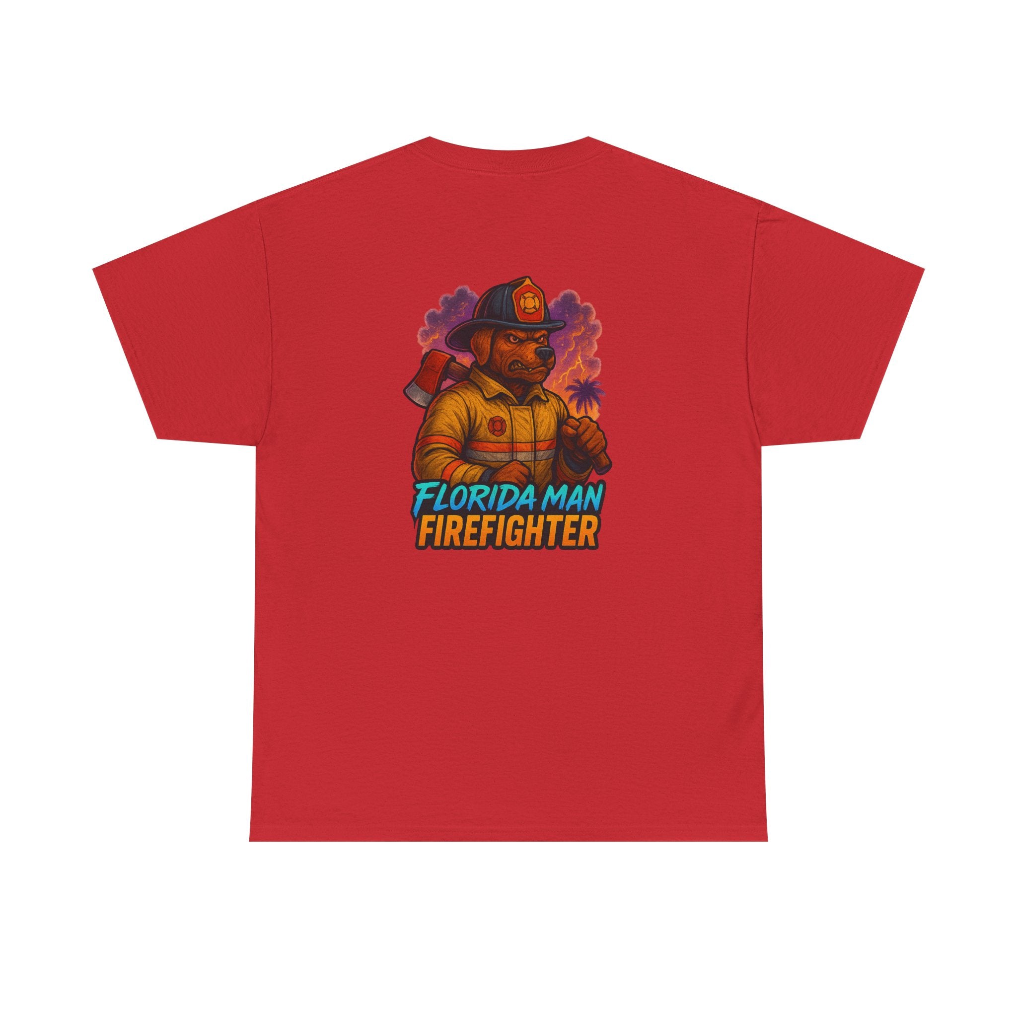 Gaming Tee - Florida Man Blaze Firefighter Gator