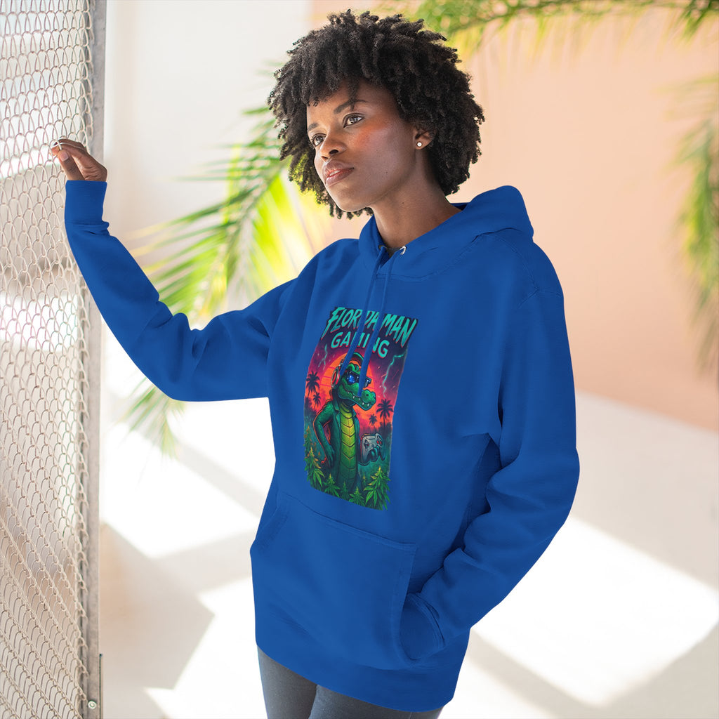 Gamer Fleece Hoodie - Cozy Dragon Design, Perfect for Gaming Sessions, Gifts for Gamers, Casual Wear, Fun Streetwear