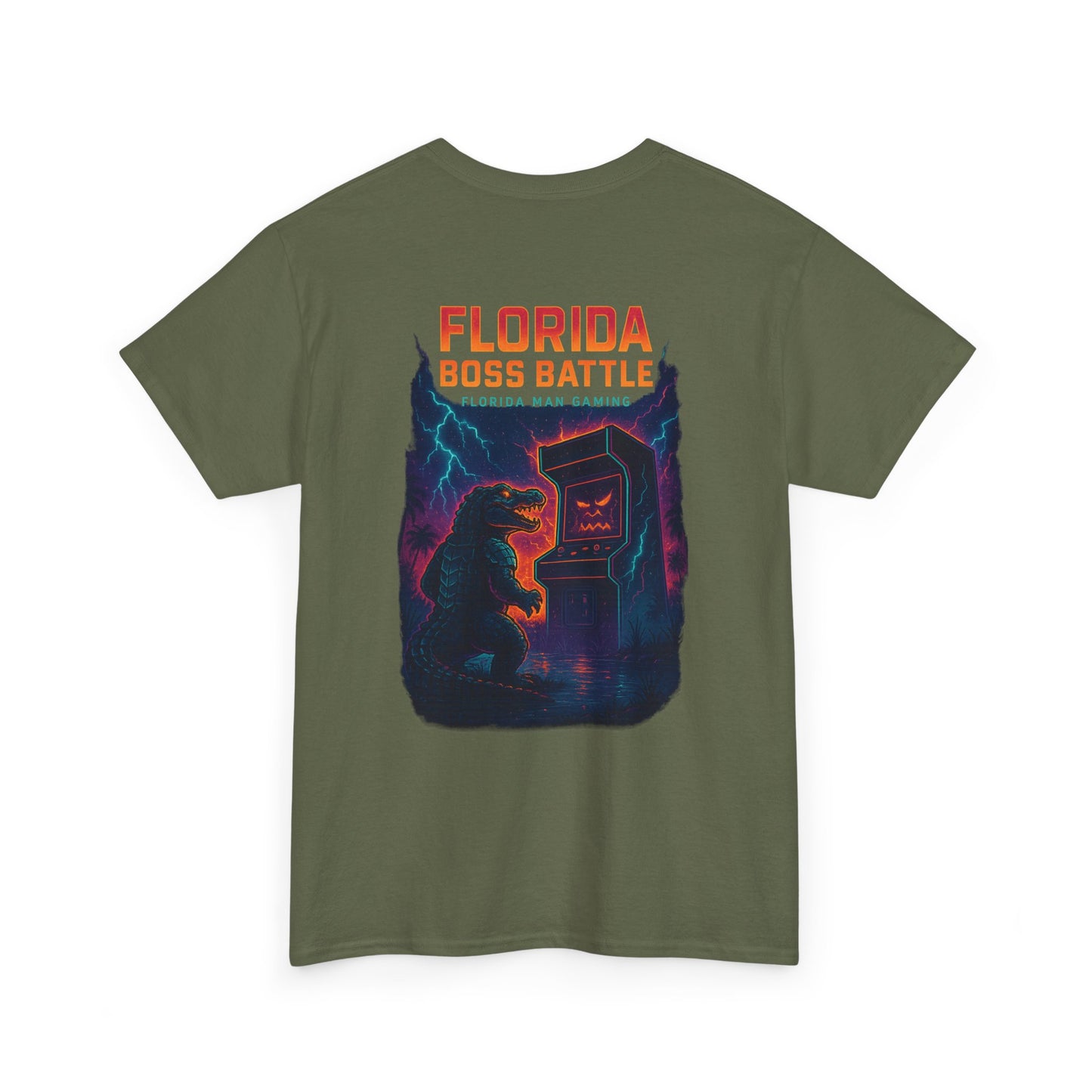 Florida Boss Battle Gaming Tee - Fun Unisex Cotton Shirt, Unique Graphic T-Shirt, Gift for Gamers, Casual Wear, Gaming Merchandise