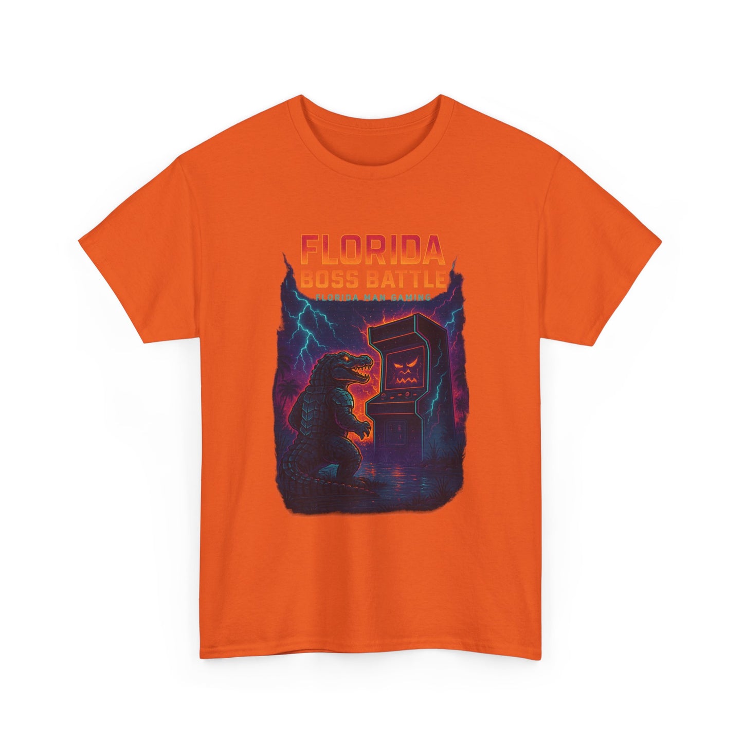 Florida Boss Battle Tee - Unisex Gaming Shirt, Retro Video Game T-Shirt, Gift for Gamers, Cool Casual Wear, Unique Graphic Tee