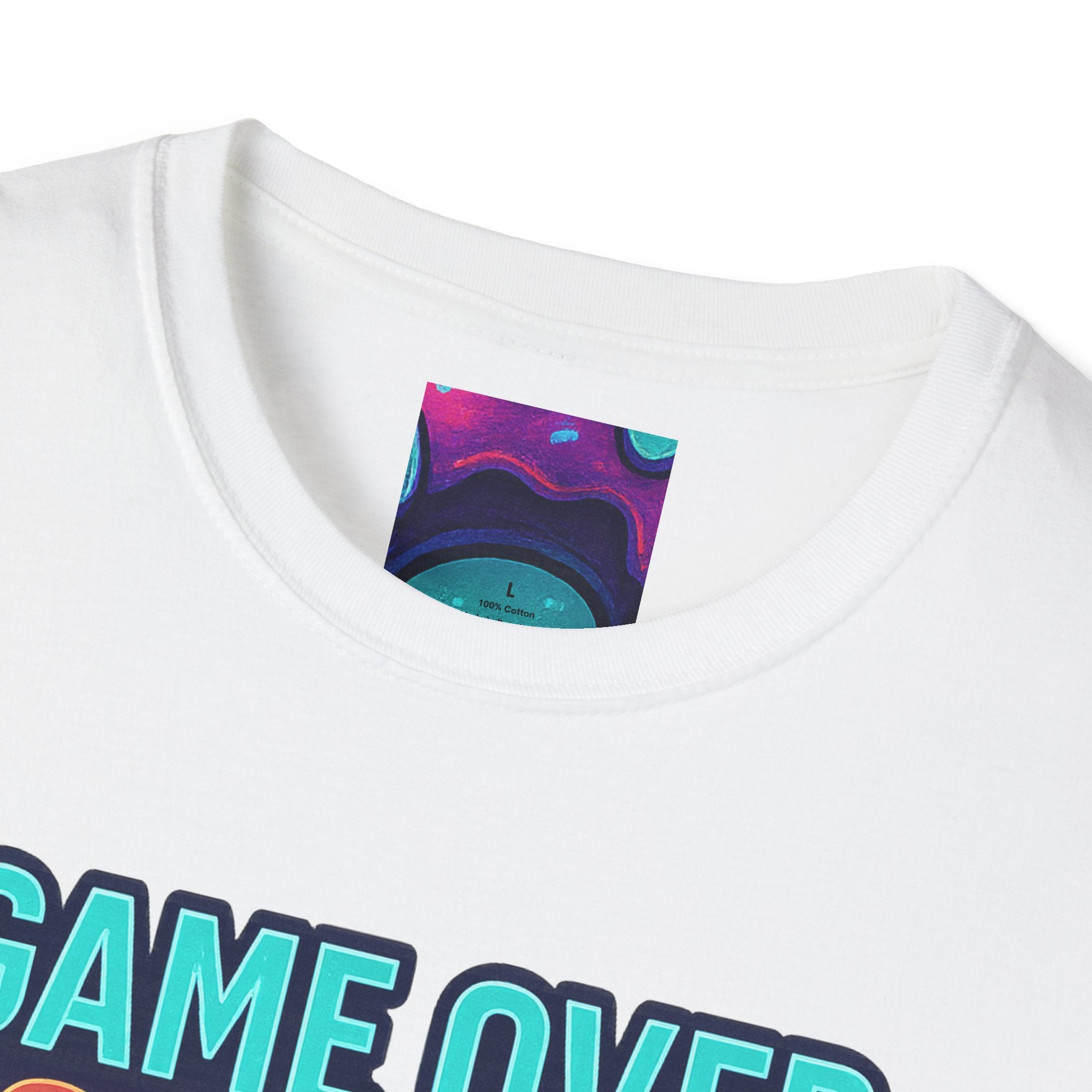 Retro Gamer Donut T-Shirt - Fun Gaming Tee, Unisex Softstyle, Perfect for Gamers, Gaming Events, Birthday Gifts, Casual Wear