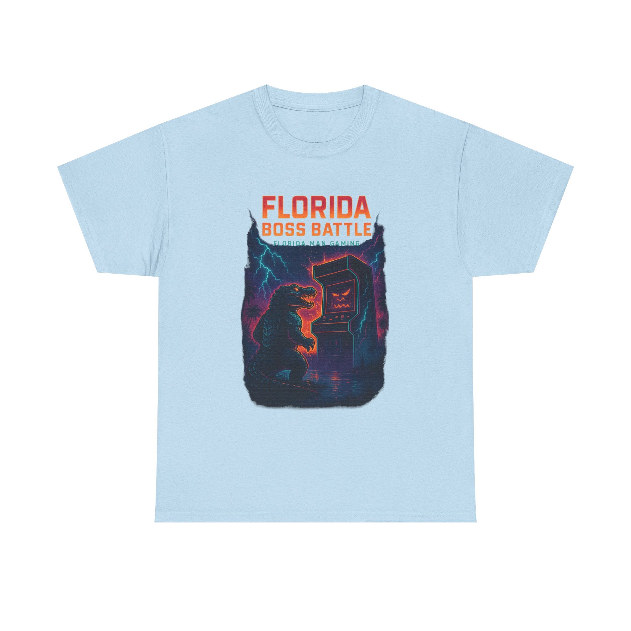 Florida Boss Battle Tee - Unisex Gaming Shirt, Retro Video Game T-Shirt, Gift for Gamers, Cool Casual Wear, Unique Graphic Tee