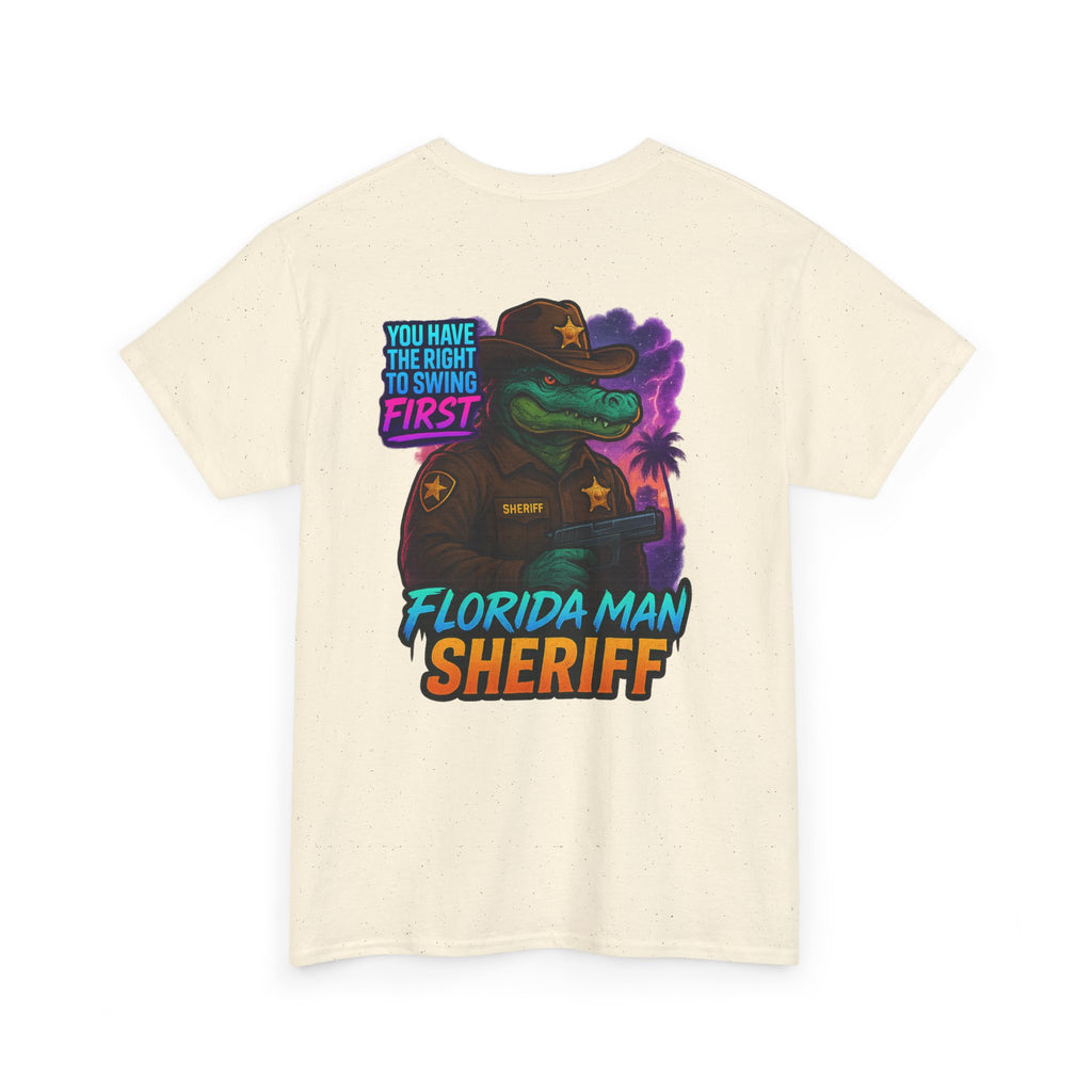 Florida Man Sheriff Tee - Fun Unisex Cotton T-Shirt, Graphic Tee for Florida Lovers, Gift for Dads, Unique Humor Shirt, Casual Wear