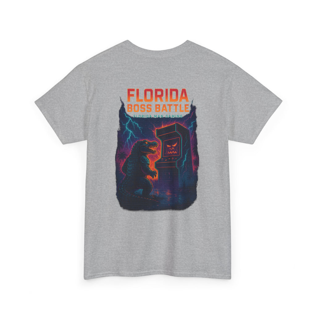 Florida Boss Battle Tee - Unisex Gaming Shirt, Retro Video Game T-Shirt, Gift for Gamers, Cool Casual Wear, Unique Graphic Tee