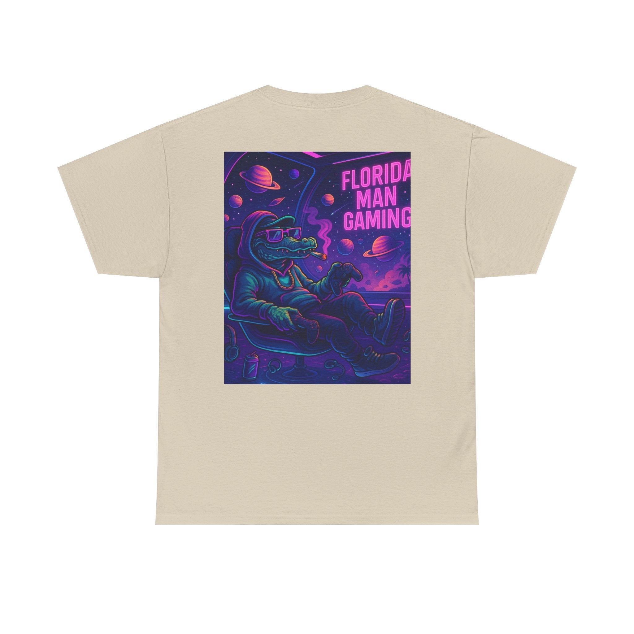 Florida Man Gaming Unisex Cotton Tee, Fun Florida Humor, Gamer Shirt, Unique Gift, Unisex T-shirt