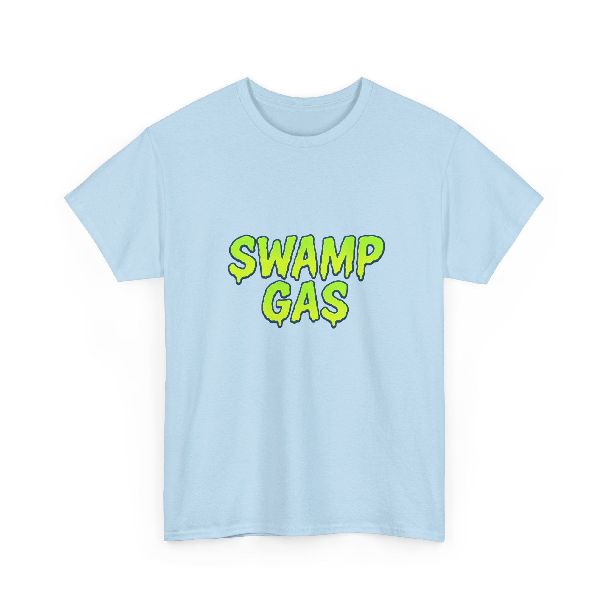 Swamp Gas Unisex Heavy Cotton Tee - Fun Graphic T-Shirt for Festivals, Parties, Gifts, Casual Wear, Retro Style