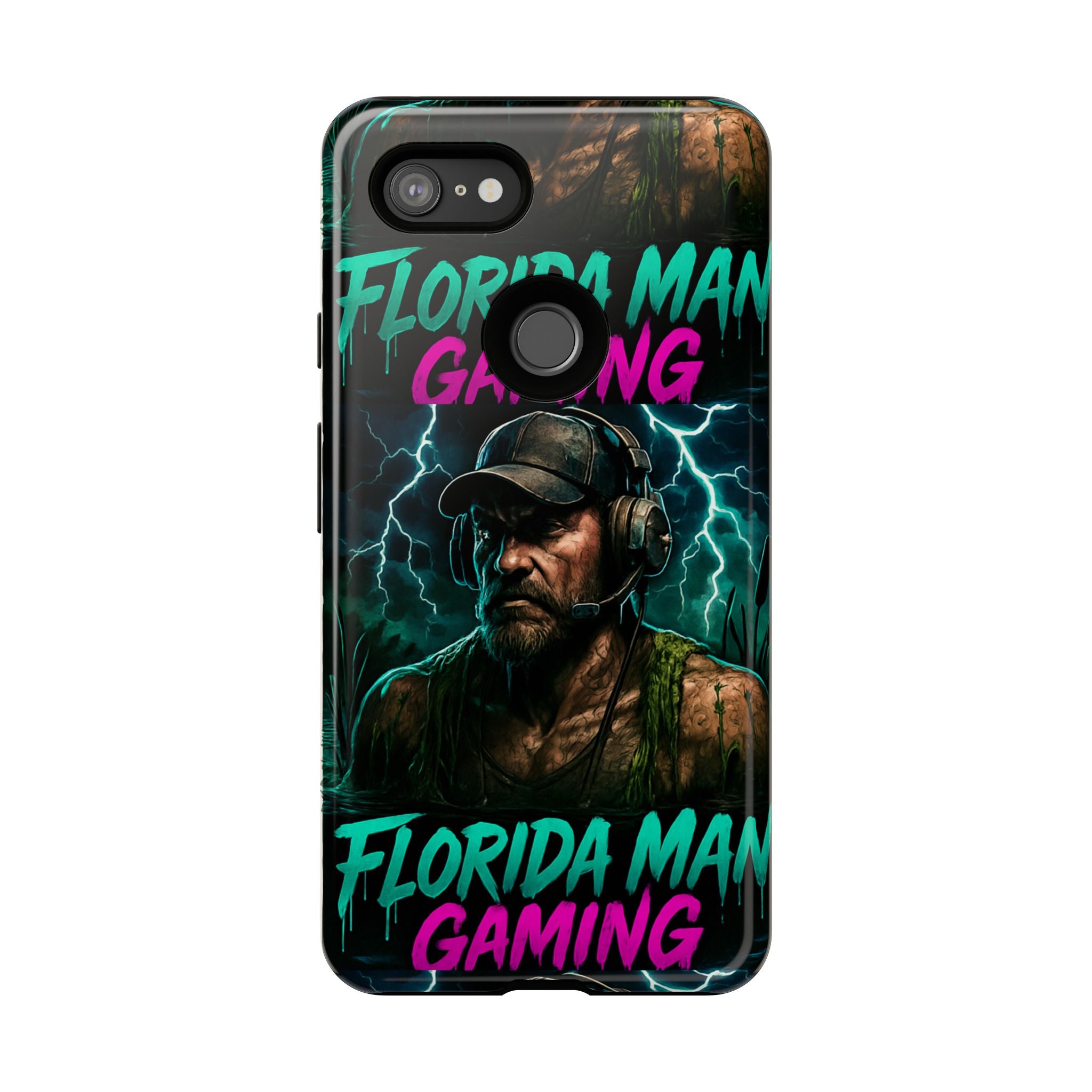 Phone Case - Florida Man Gaming Mascot Rising from the Swamp Tough Case