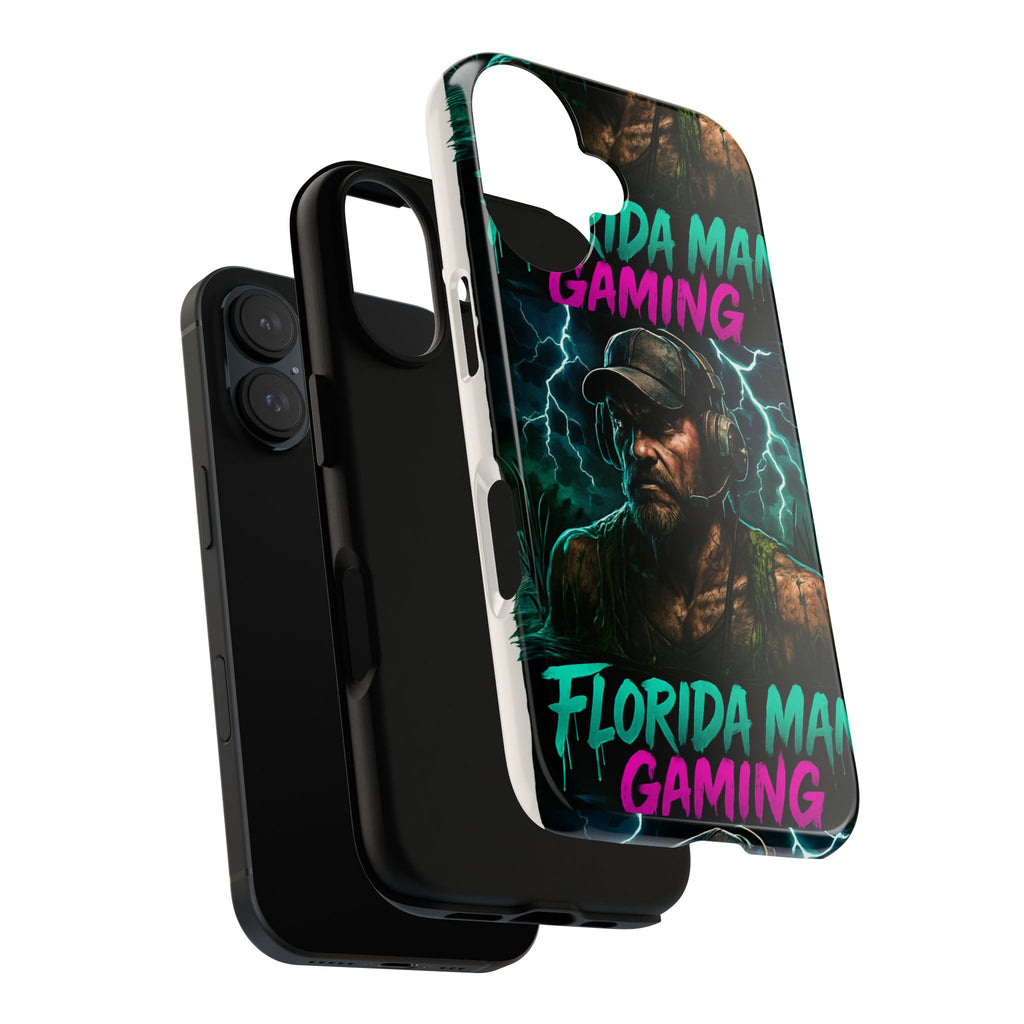 Phone Case - Florida Man Gaming Mascot Rising from the Swamp Tough Case