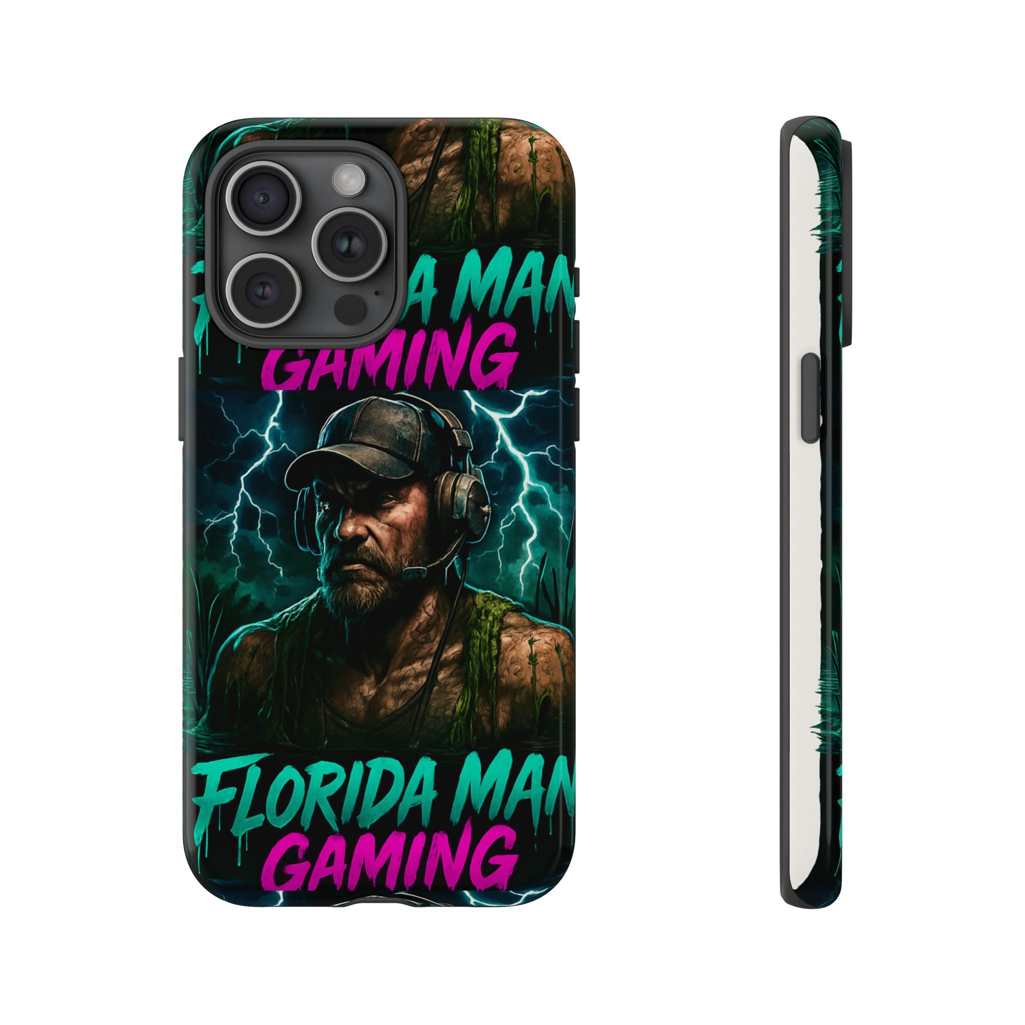 Phone Case - Florida Man Gaming Mascot Rising from the Swamp Tough Case