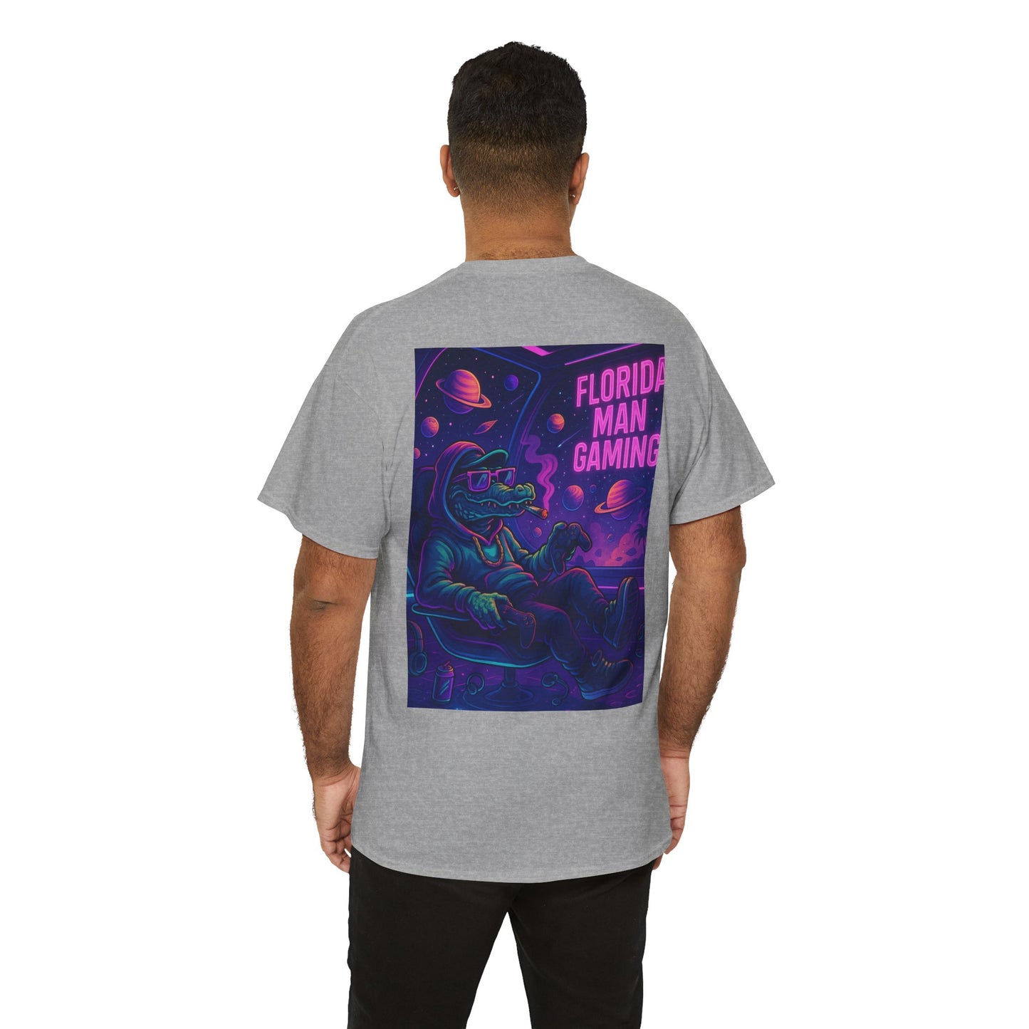 Florida Man Gaming Unisex Cotton Tee, Fun Florida Humor, Gamer Shirt, Unique Gift, Unisex T-shirt