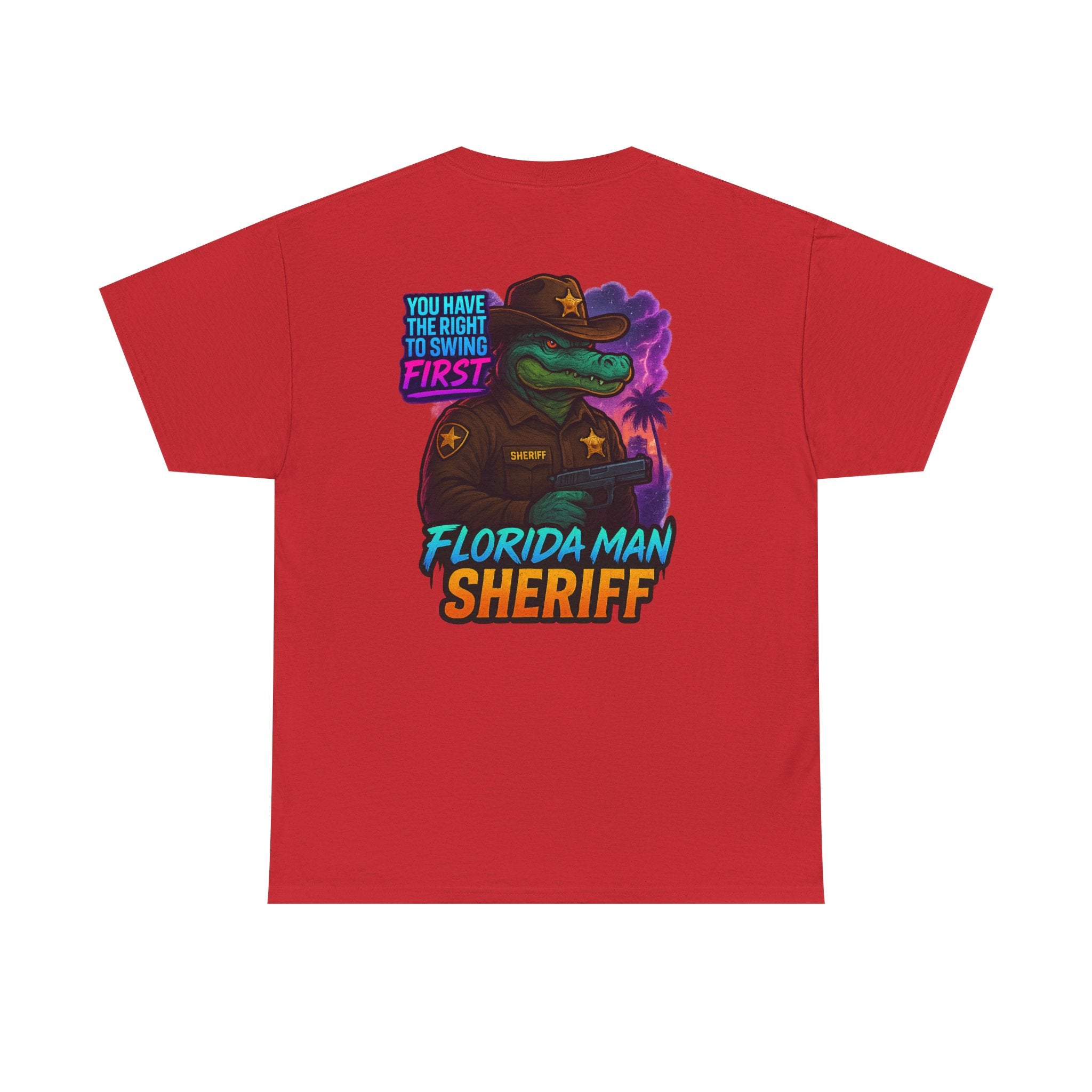Florida Man Sheriff Tee - Fun Unisex Cotton T-Shirt, Graphic Tee for Florida Lovers, Gift for Dads, Unique Humor Shirt, Casual Wear