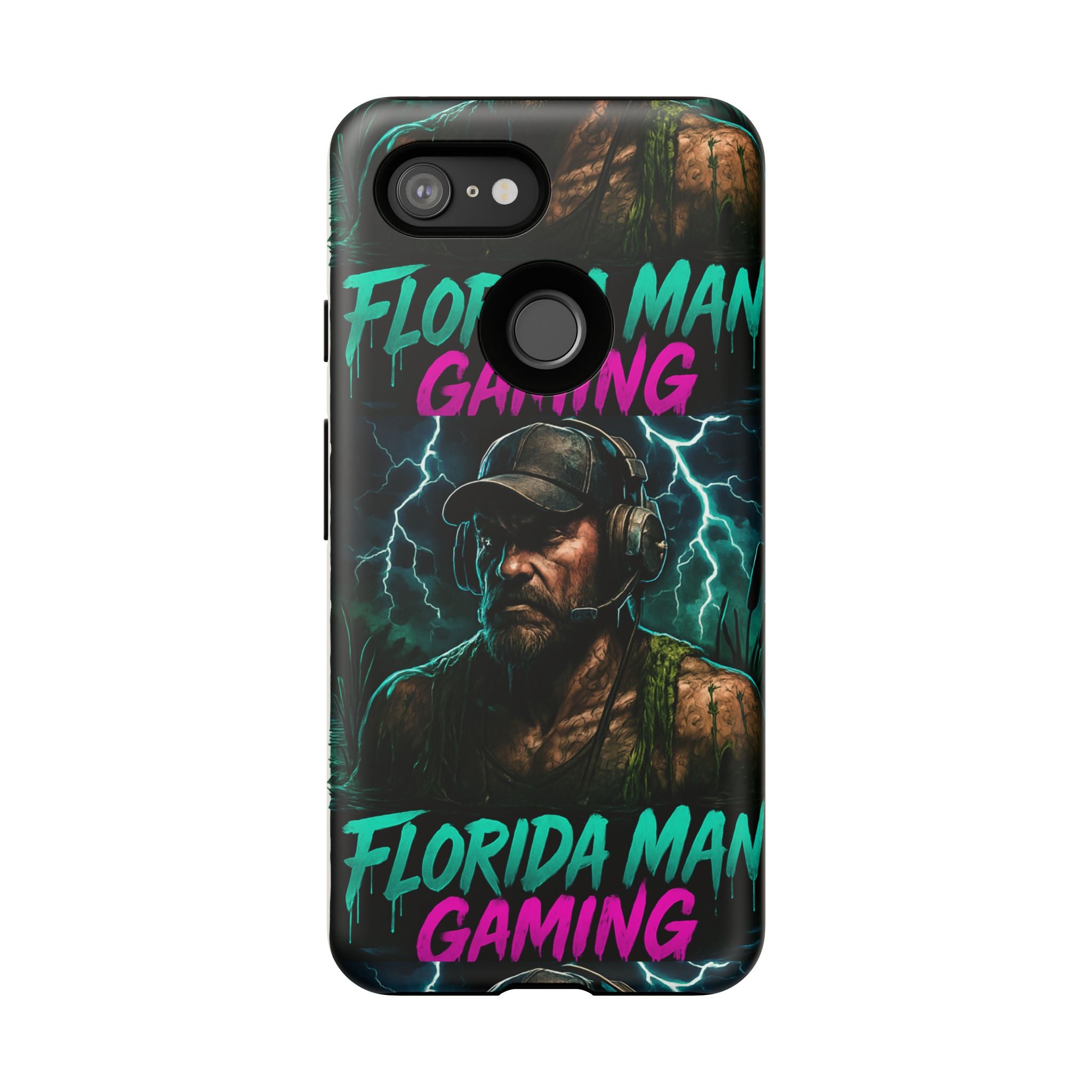 Phone Case - Florida Man Gaming Mascot Rising from the Swamp Tough Case