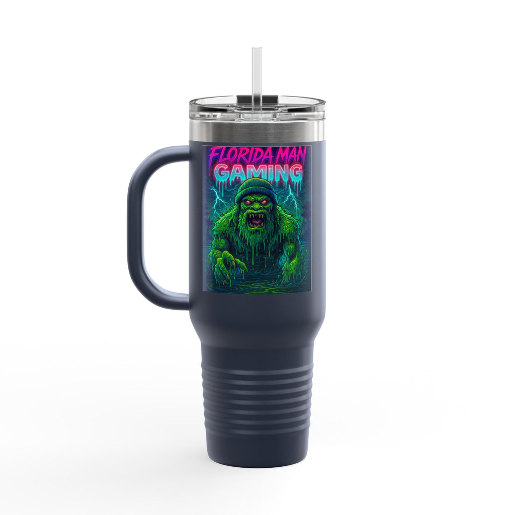 Florida Man Gaming Insulated Travel Mug | 40oz | Fun Gift for Gamers, Travel, Parties, Unique Drinkware
