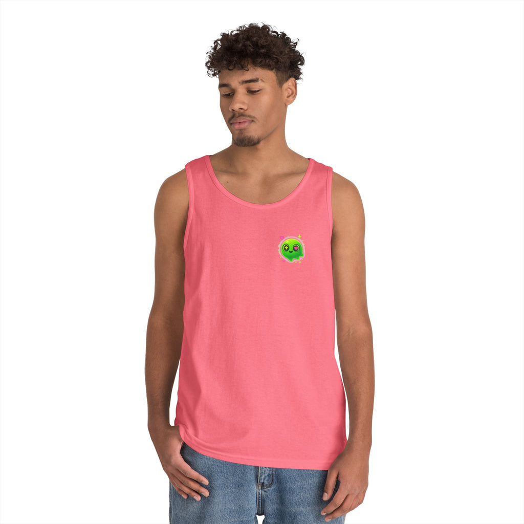 Cute Cartoon Glow-in-the-Dark Tank Top, Summer Outfit, LGBTQ+ Pride Wear, Festival Attire, Funny Gift for Teens, Casual Wear