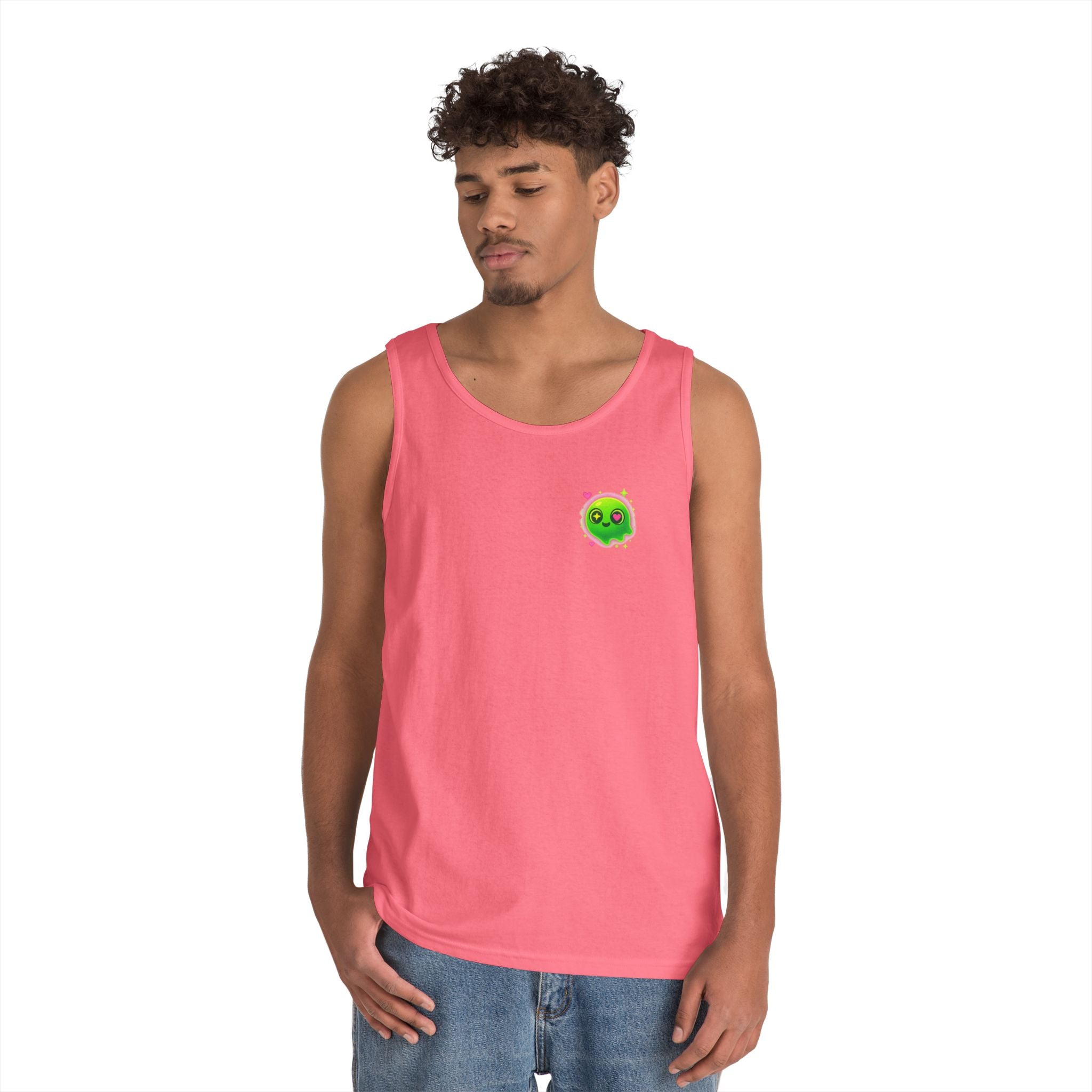 Cute Cartoon Glow-in-the-Dark Tank Top, Summer Outfit, LGBTQ+ Pride Wear, Festival Attire, Funny Gift for Teens, Casual Wear
