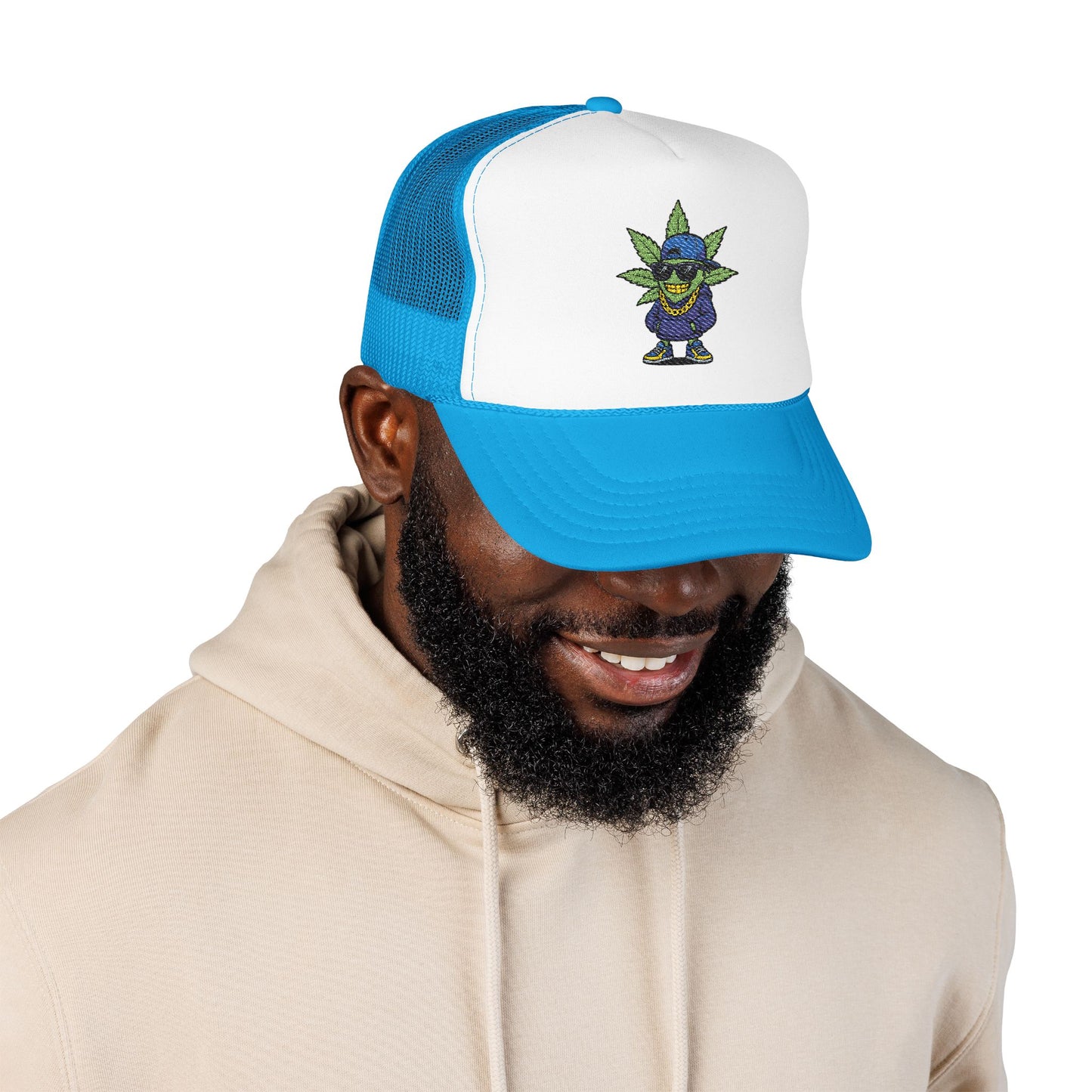 Cool Embroidered Foam Trucker Hat for Trendsetters, Everyday Style, Gift for Him, Outdoor Activities, Unique Streetwear