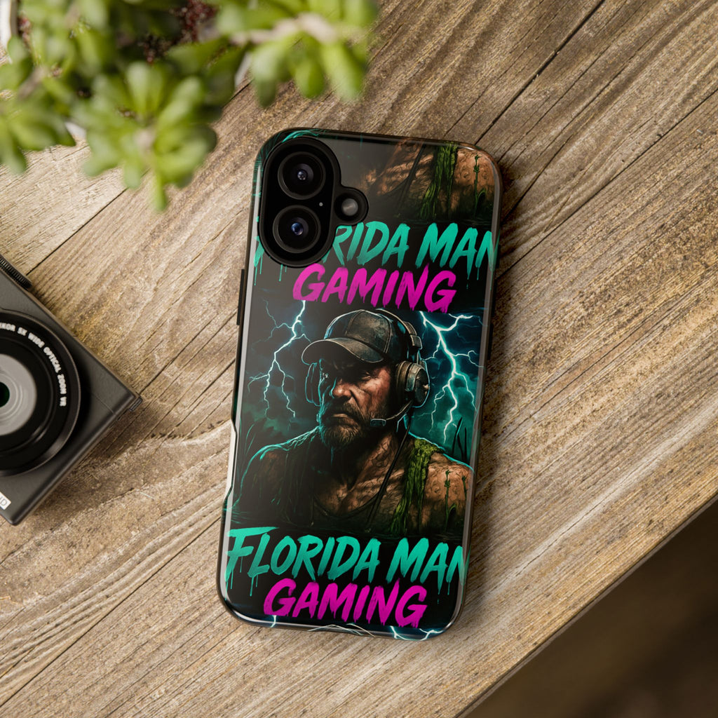 Phone Case - Florida Man Gaming Mascot Rising from the Swamp Tough Case
