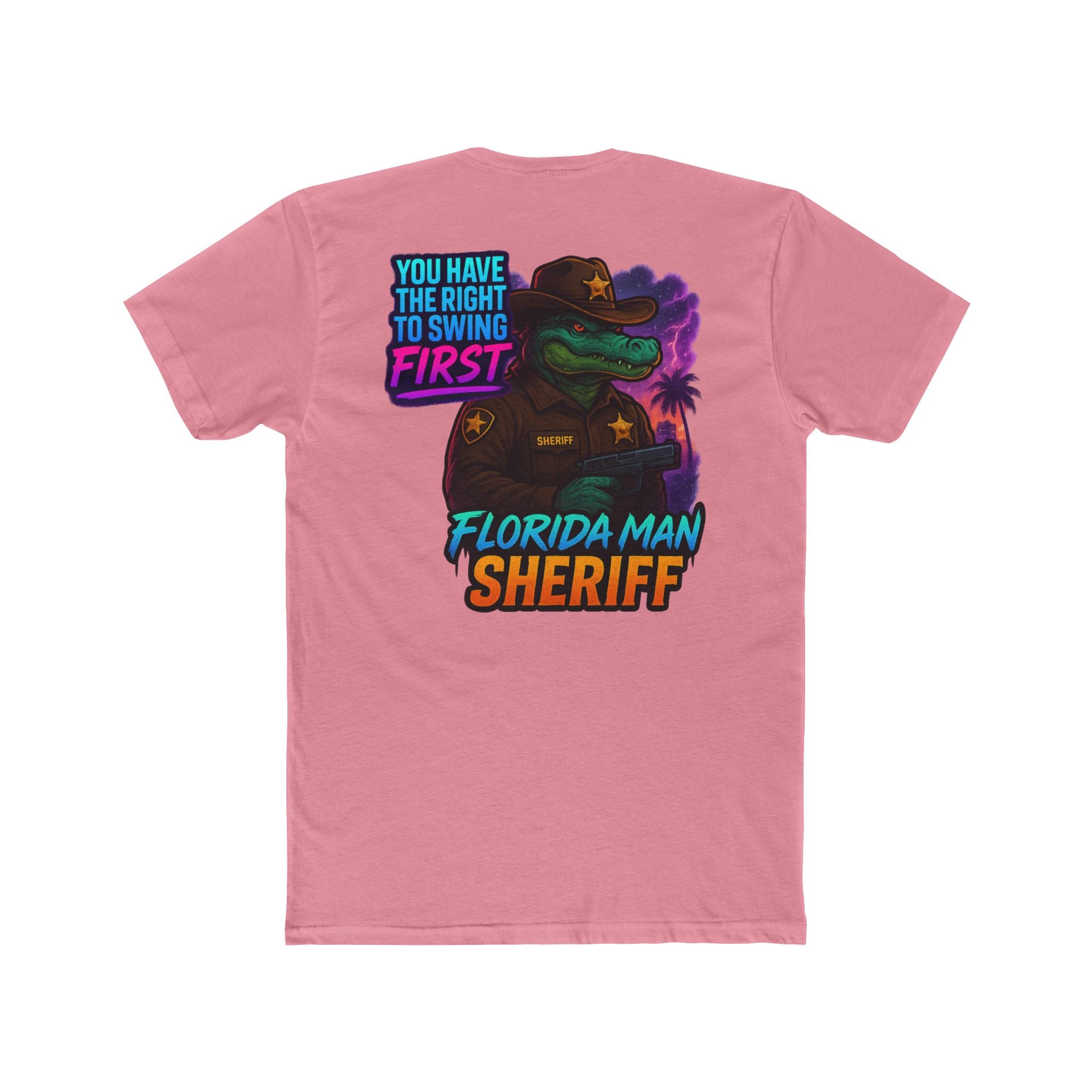 Florida Man Sheriff T-Shirt, Fun Graphic Tee, Quirky Humor Shirt, Gift for Law Enforcement Lovers, Casual Wear, Birthday Present
