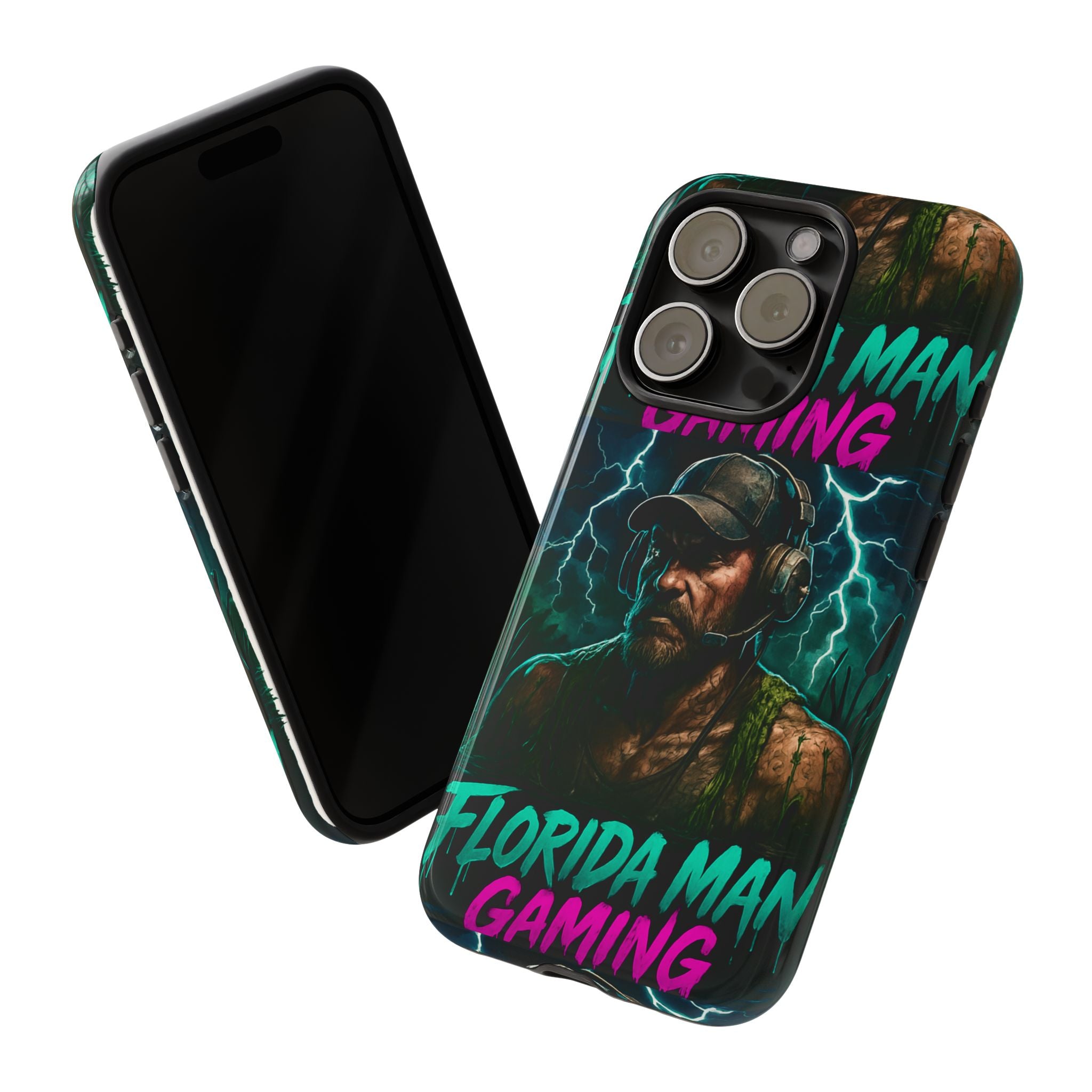 Phone Case - Florida Man Gaming Mascot Rising from the Swamp Tough Case