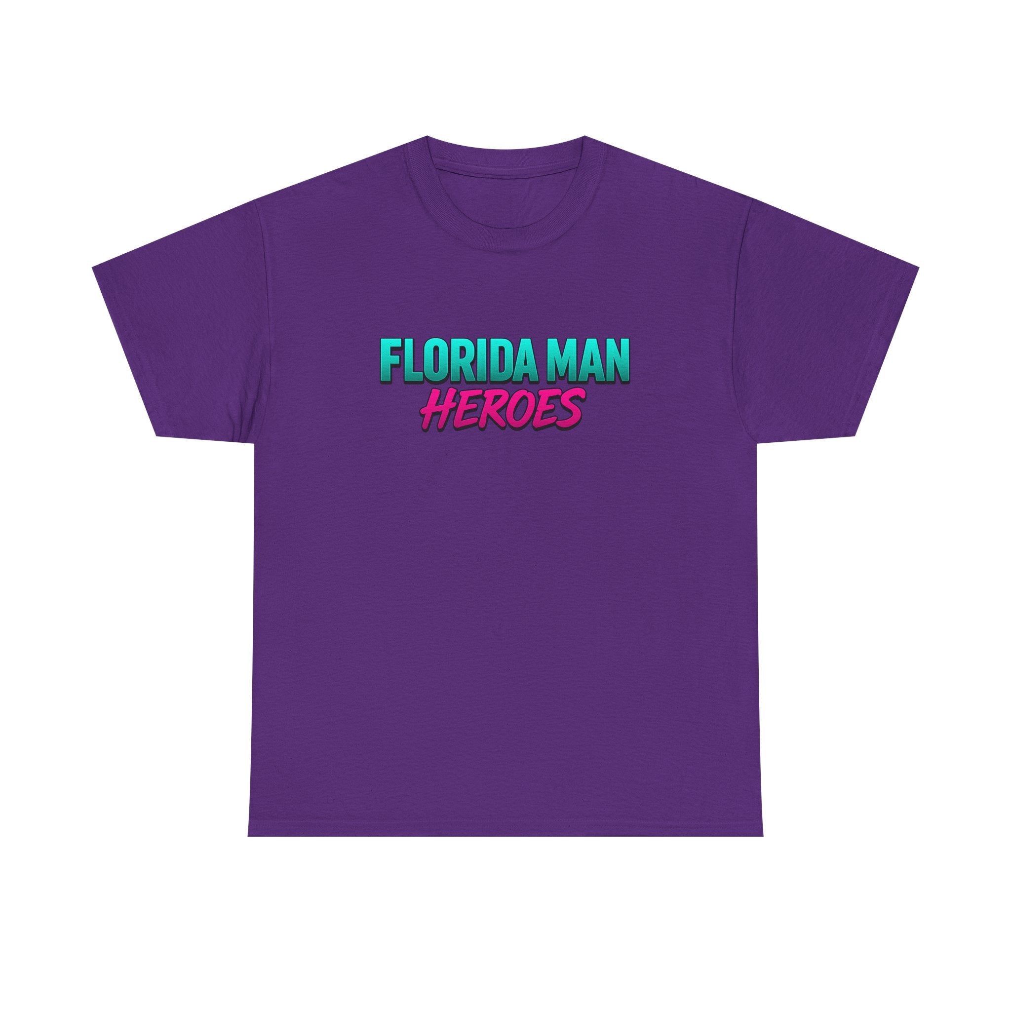 Florida Man Heroes Tee - Unisex Cotton T-Shirt, Funny Gift, Casual Wear, Unique Design, Quirky Florida Apparel
