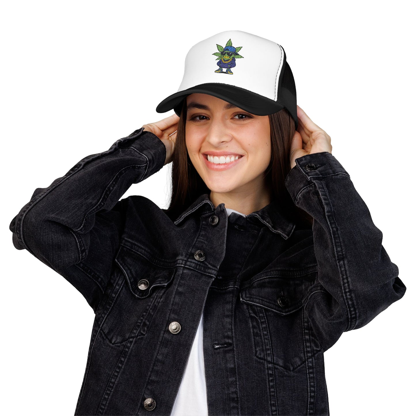 Cool Embroidered Foam Trucker Hat for Trendsetters, Everyday Style, Gift for Him, Outdoor Activities, Unique Streetwear