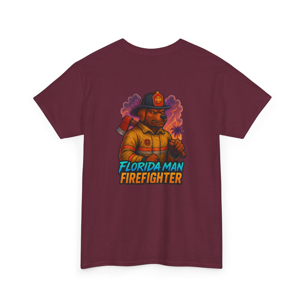 Gaming Tee - Florida Man Blaze Firefighter Gator