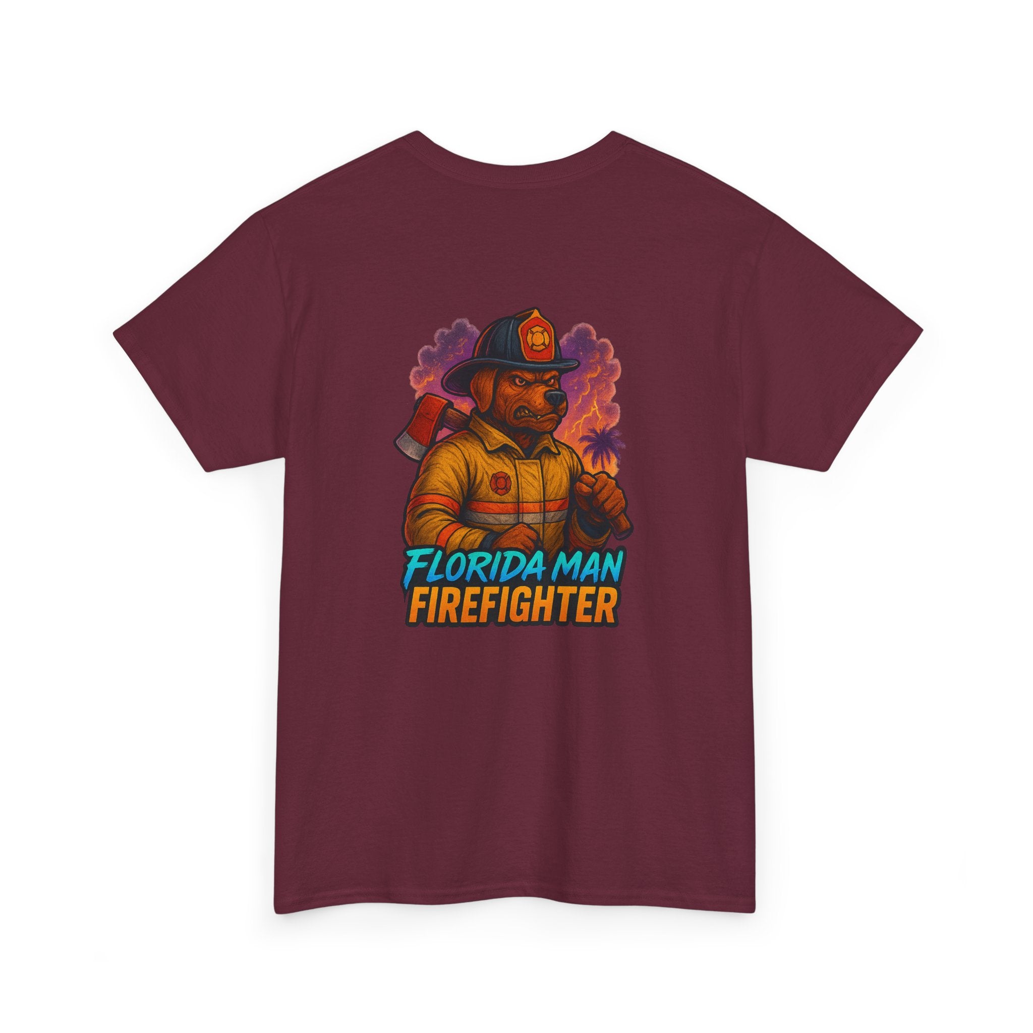 Gaming Tee - Florida Man Blaze Firefighter Gator