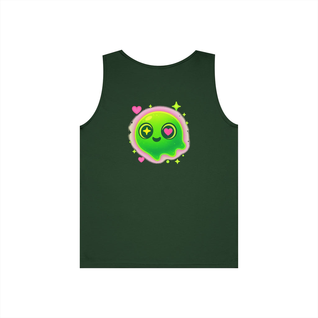 Cute Cartoon Glow-in-the-Dark Tank Top, Summer Outfit, LGBTQ+ Pride Wear, Festival Attire, Funny Gift for Teens, Casual Wear