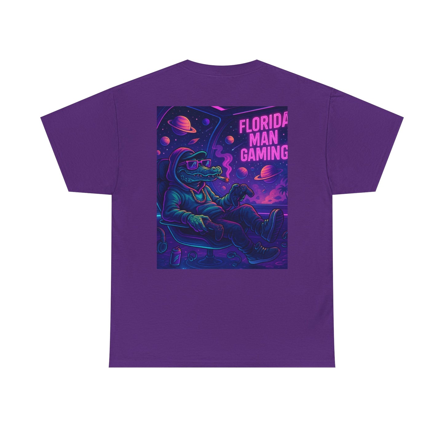 Florida Man Gaming Unisex Cotton Tee, Fun Florida Humor, Gamer Shirt, Unique Gift, Unisex T-shirt