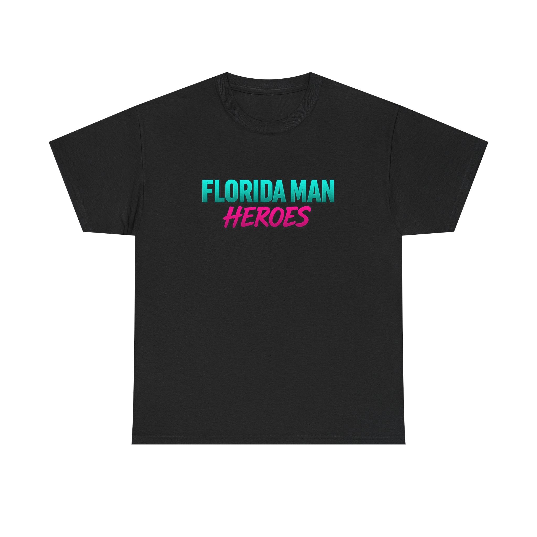 Florida Man Heroes Tee - Unisex Cotton T-Shirt, Funny Gift, Casual Wear, Unique Design, Quirky Florida Apparel