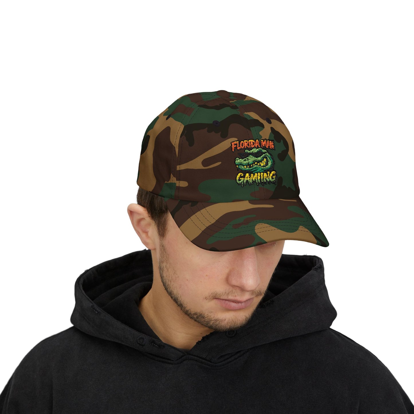 Florida Man Gaming Classic Dad Cap, Funny Gift for Gamers, Casual Sun Hat, Summer Accessory, Unique Dad Hat