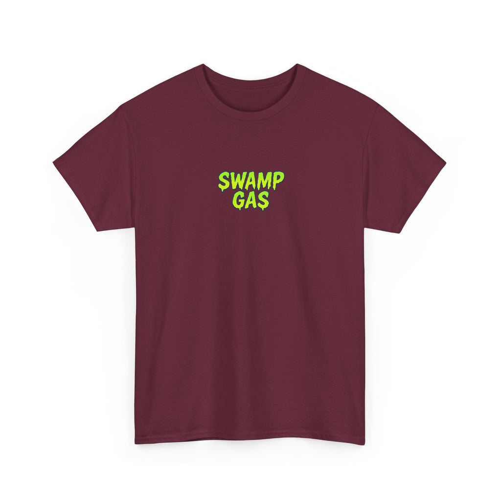 Swamp Gas Monster Unisex Tee, Fun Graphic Shirt, Gift for Monster Lovers, Casual Wear, Halloween Apparel, Youth and Adult Sizes