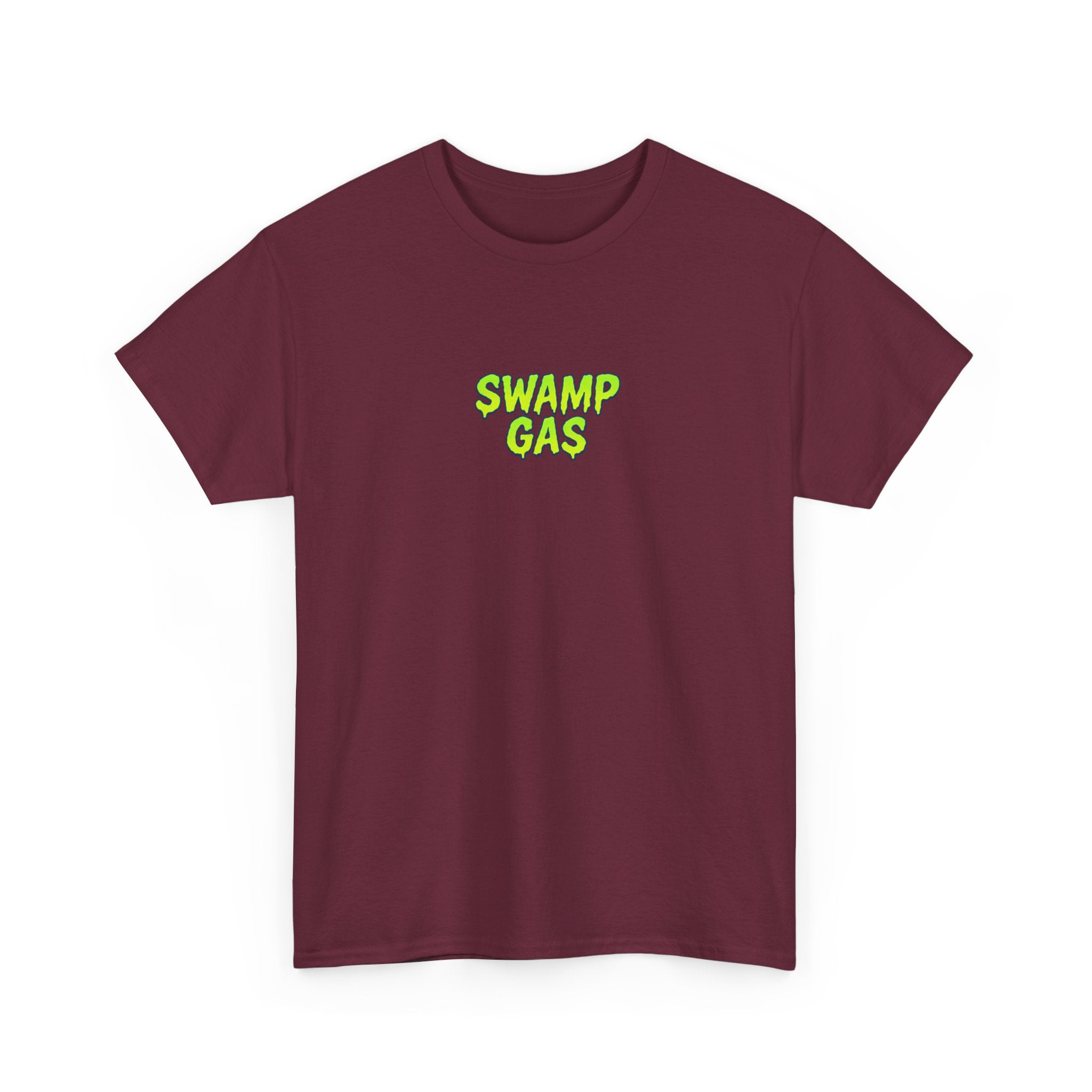 Swamp Gas Monster Unisex Tee, Fun Graphic Shirt, Gift for Monster Lovers, Casual Wear, Halloween Apparel, Youth and Adult Sizes